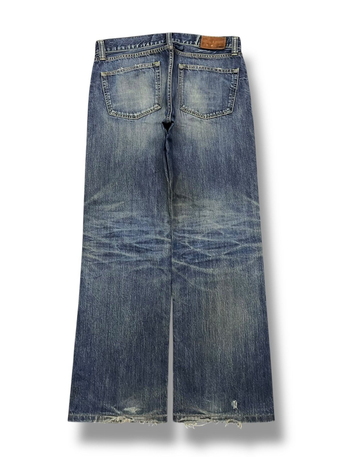 Uniqlo Vintage Uniqlo UJ S002 Japan - Faded Mud Wash Jeans Size US 33 - 3 Thumbnail