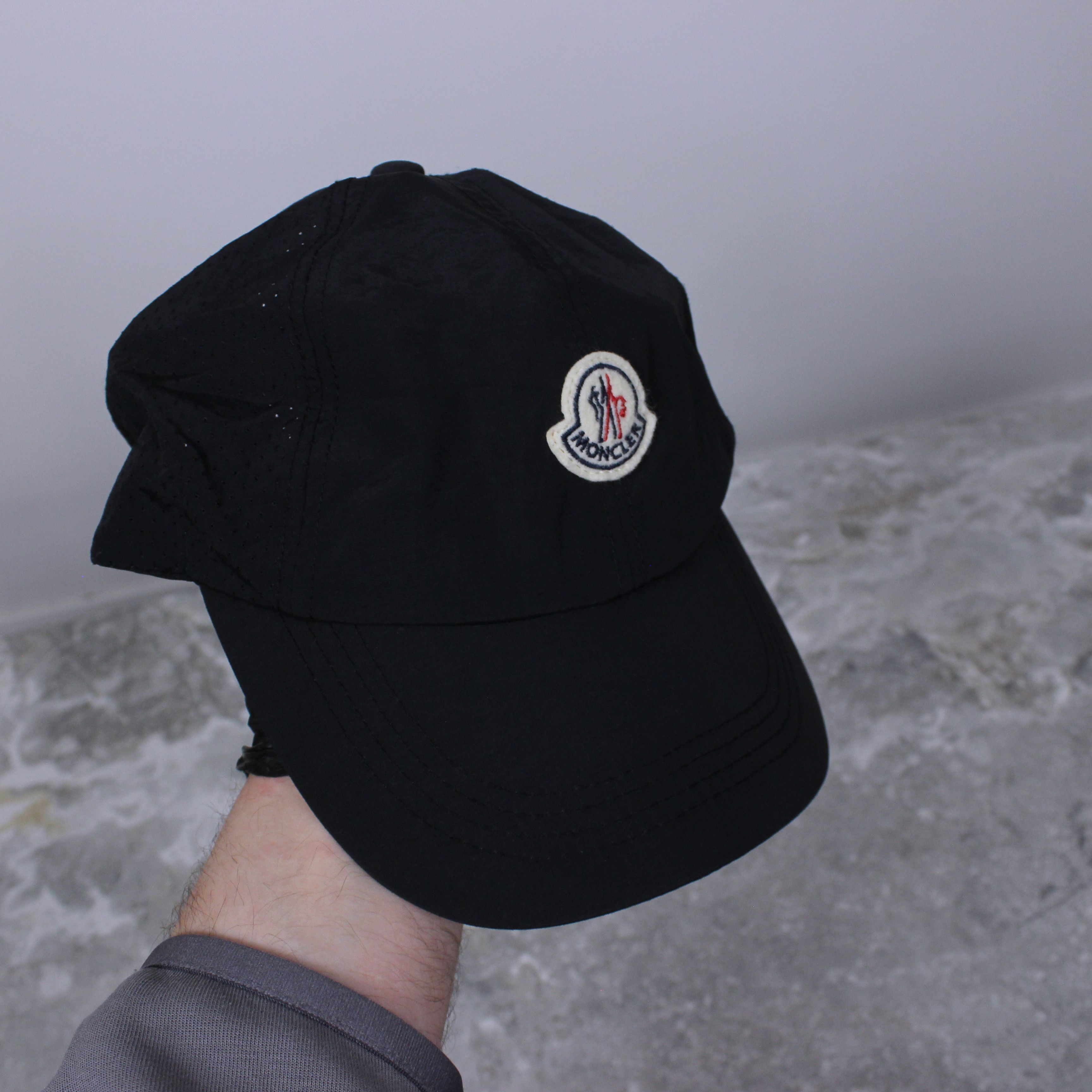 Moncler Moncler cap hat one size black rare logo Size ONE SIZE - 3 Thumbnail
