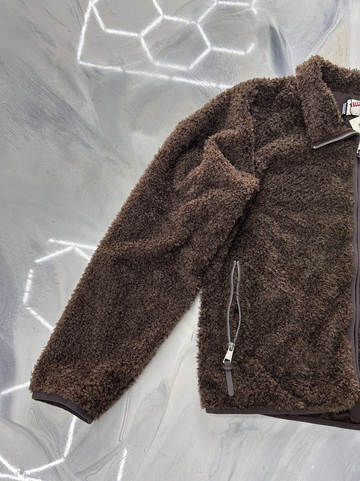 Vale Vale Lenny Fleece Zip Up Jacket Brown Size M Size US M / EU 48-50 / 2 - 6 Thumbnail