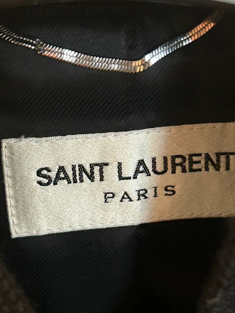 Saint Laurent Paris saint Laurent paris14 Autumn and Winter Black and White Te Size US M / EU 48-50 / 2 - 2 Thumbnail