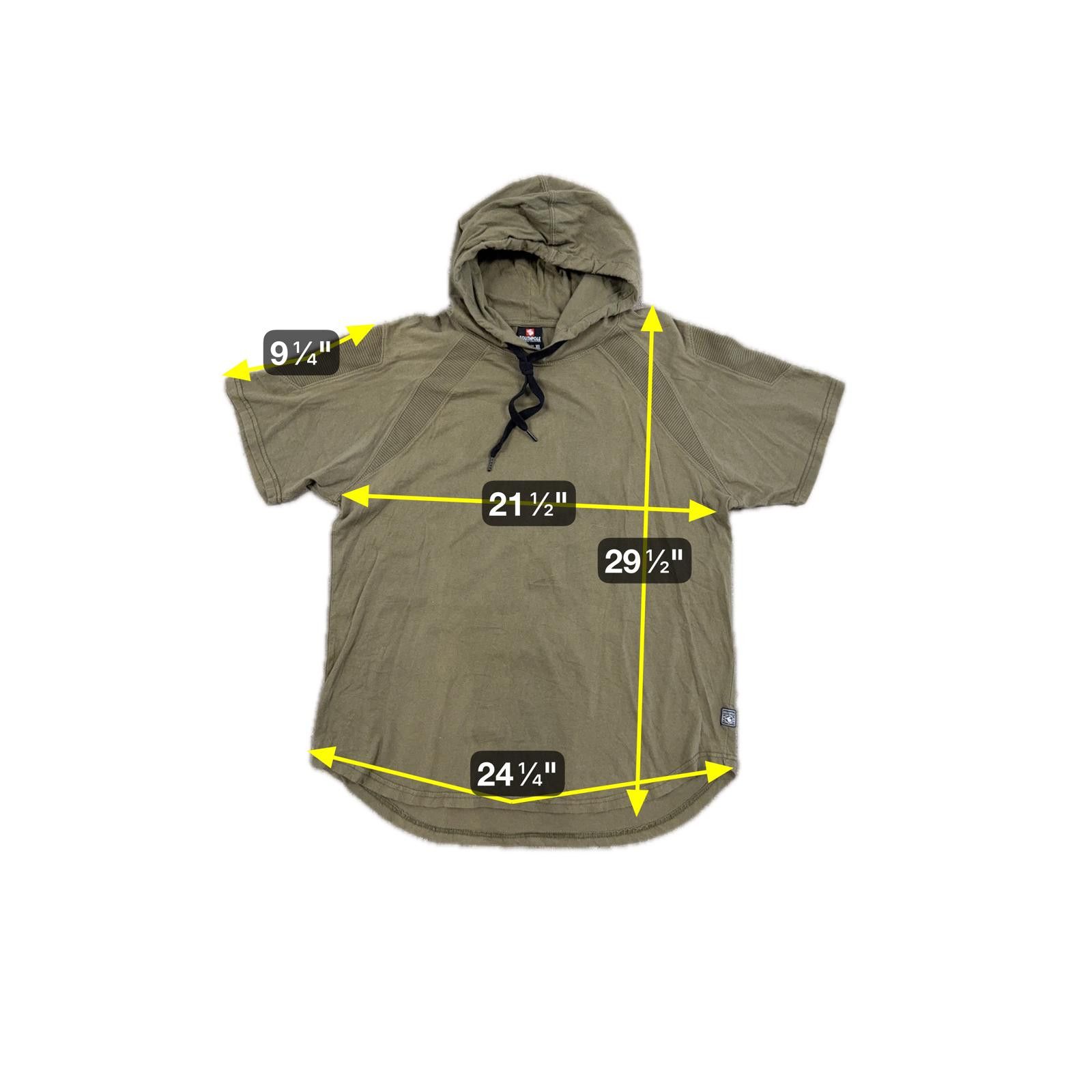 Southpole Southpole Men's Olive Green Short Sleeve Hoodie Shirt XL Size US XL / EU 56 / 4 - 5 Thumbnail