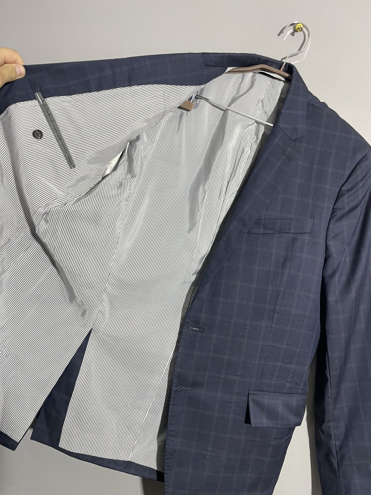 Todd Snyder Todd Snyder Mayfair Fit Check pattern wool mens suit Size 42R - 20 Thumbnail