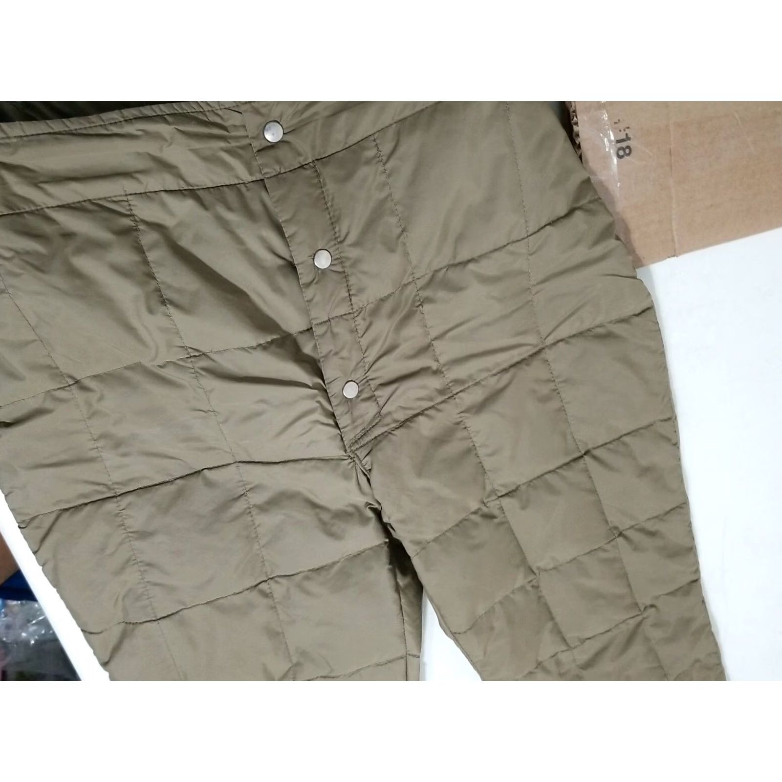 Vintage VINTAGE Woolrich Prime Northern Down Quilted Puffer Duck Down Pants Medium 80s Men Brown Quilted Jogger M 80s Mens Size US 31 - 2 Thumbnail