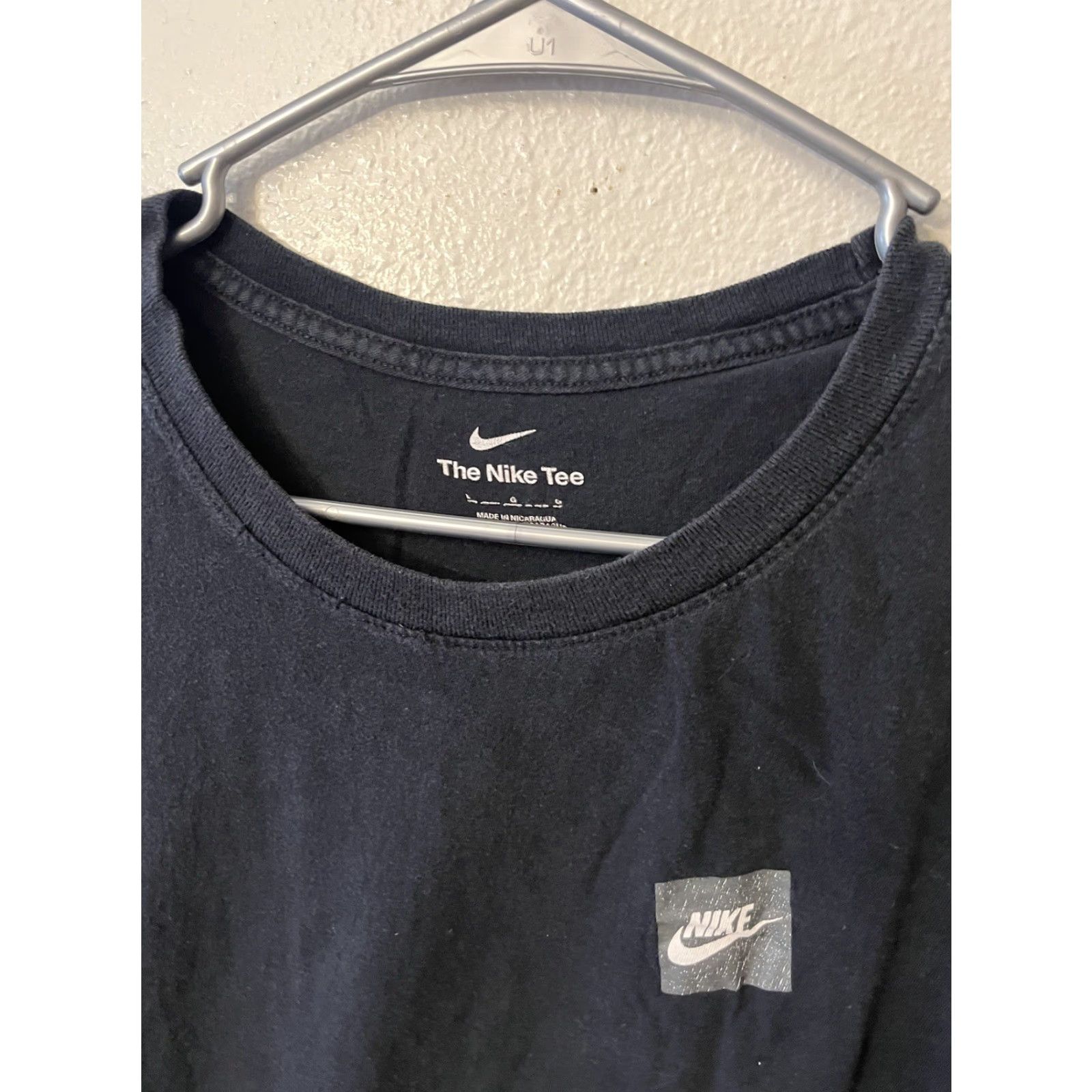 Nike Nike T-Shirt Adult Large Black Short Sleeve Crew Neck Logo Dri-FIT, Men, Nike Size US L / EU 52-54 / 3 - 2 Thumbnail