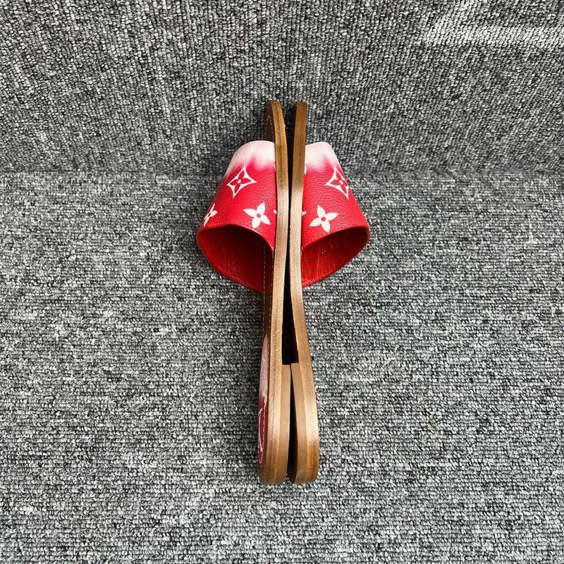 Louis Vuitton Louis Vuitton Red Lock It Flat Slide Sandals -2505 Size US 6 / IT 36 - 7 Thumbnail