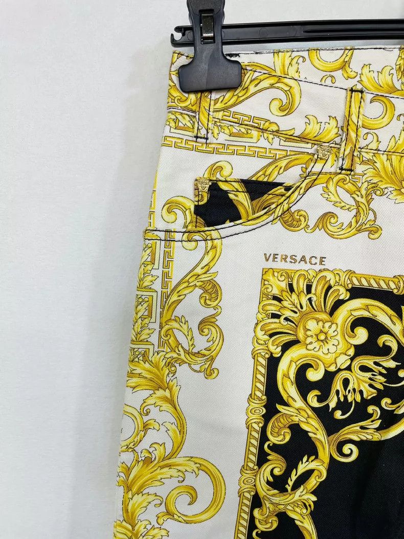 Versace Versace Baroque print stretch jeans Size US 30 / EU 46 - 5 Thumbnail