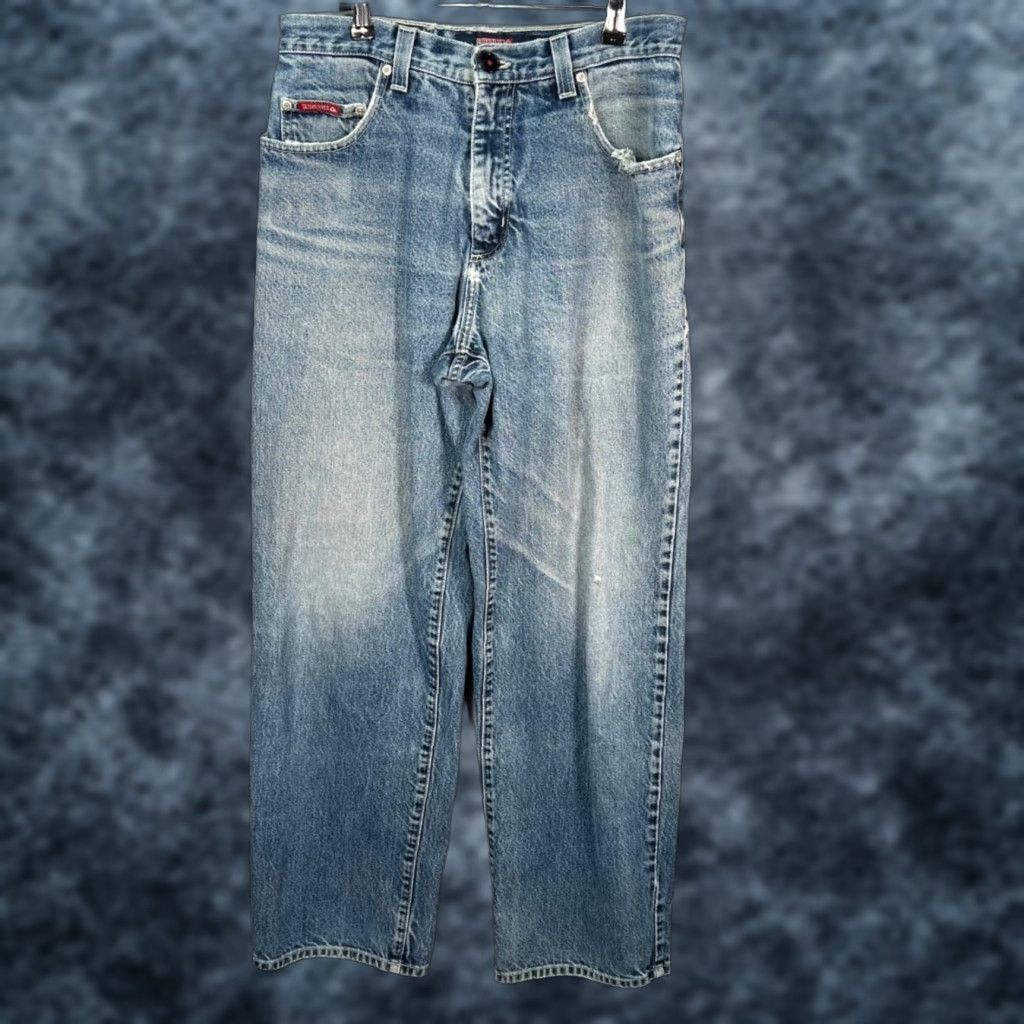 Quiksilver Quiksilver Mens Jeans Size 32 Denim 5-Pocket Blue USA Straight 100% Cotton Style Quikjean Vintage United States Theme Bagging: N/A Size US 32 / EU 48 - 1 Thumbnail