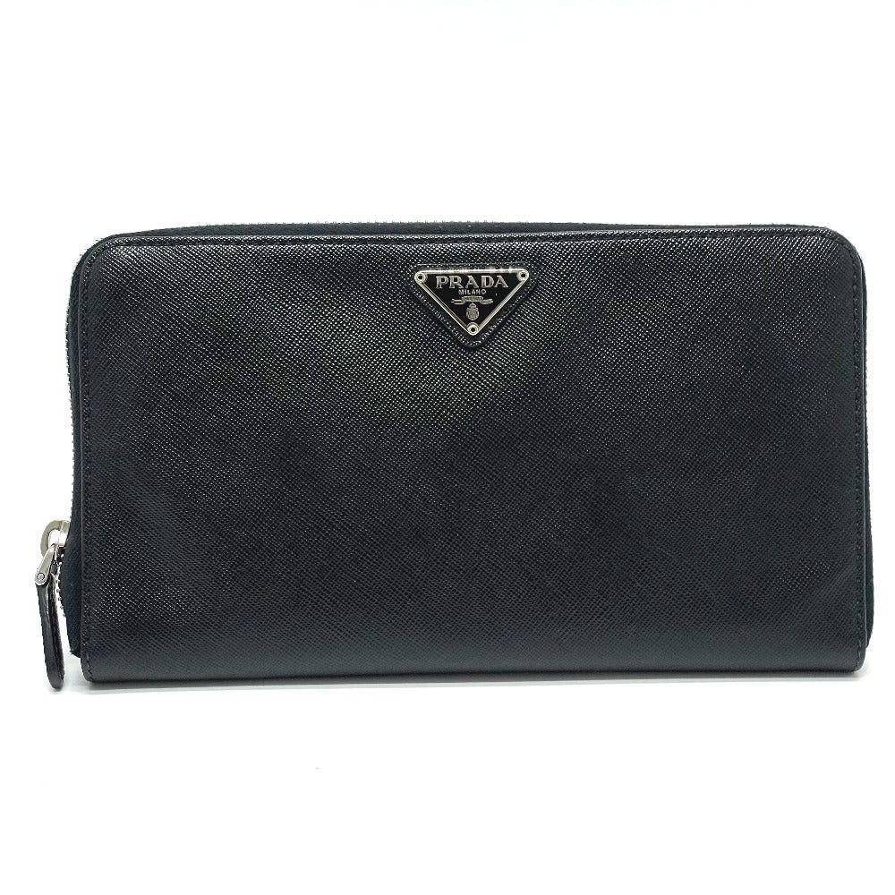 Prada Prada 1M1188 Triangle Logo Organizer Long Wallet Saffiano Leather Men Size ONE SIZE - 1 Thumbnail