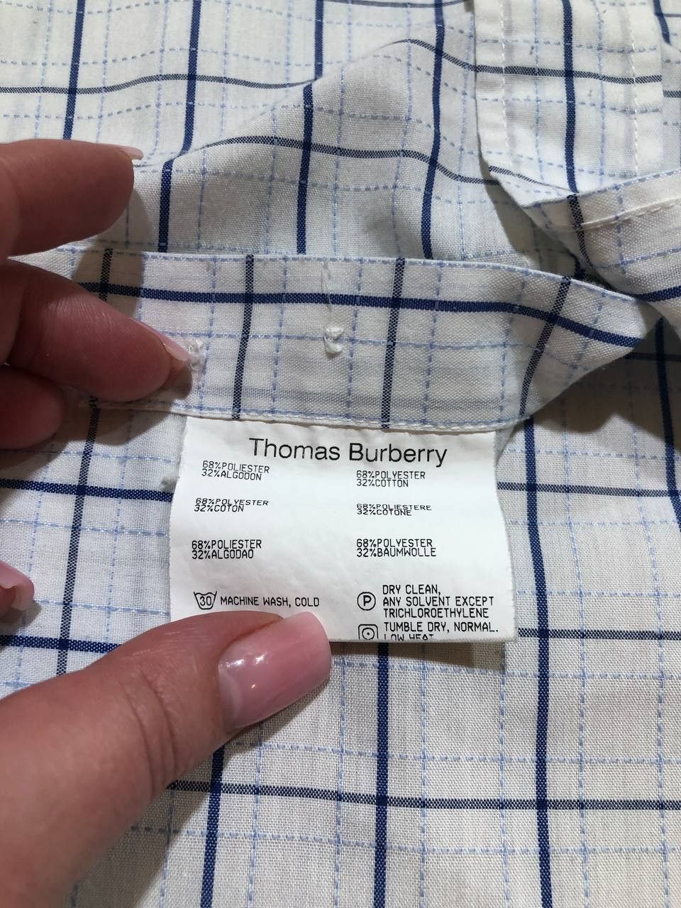 Burberry Thomas Burberry Check Shirt Embroidered Logo Size US M / EU 48-50 / 2 - 3 Thumbnail