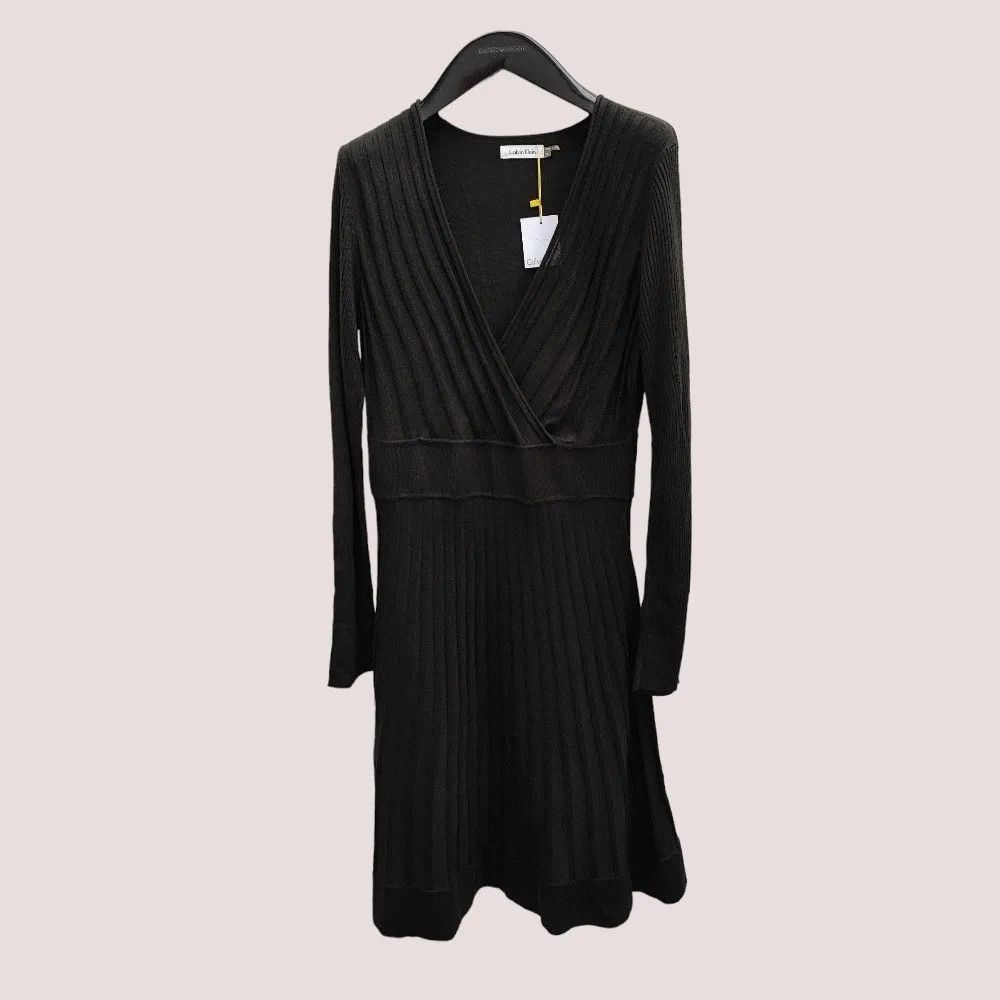 Calvin Klein Calvin Klein Black Crochet Dress-Fashionella Size M / US 6-8 / IT 42-44 - 5 Thumbnail