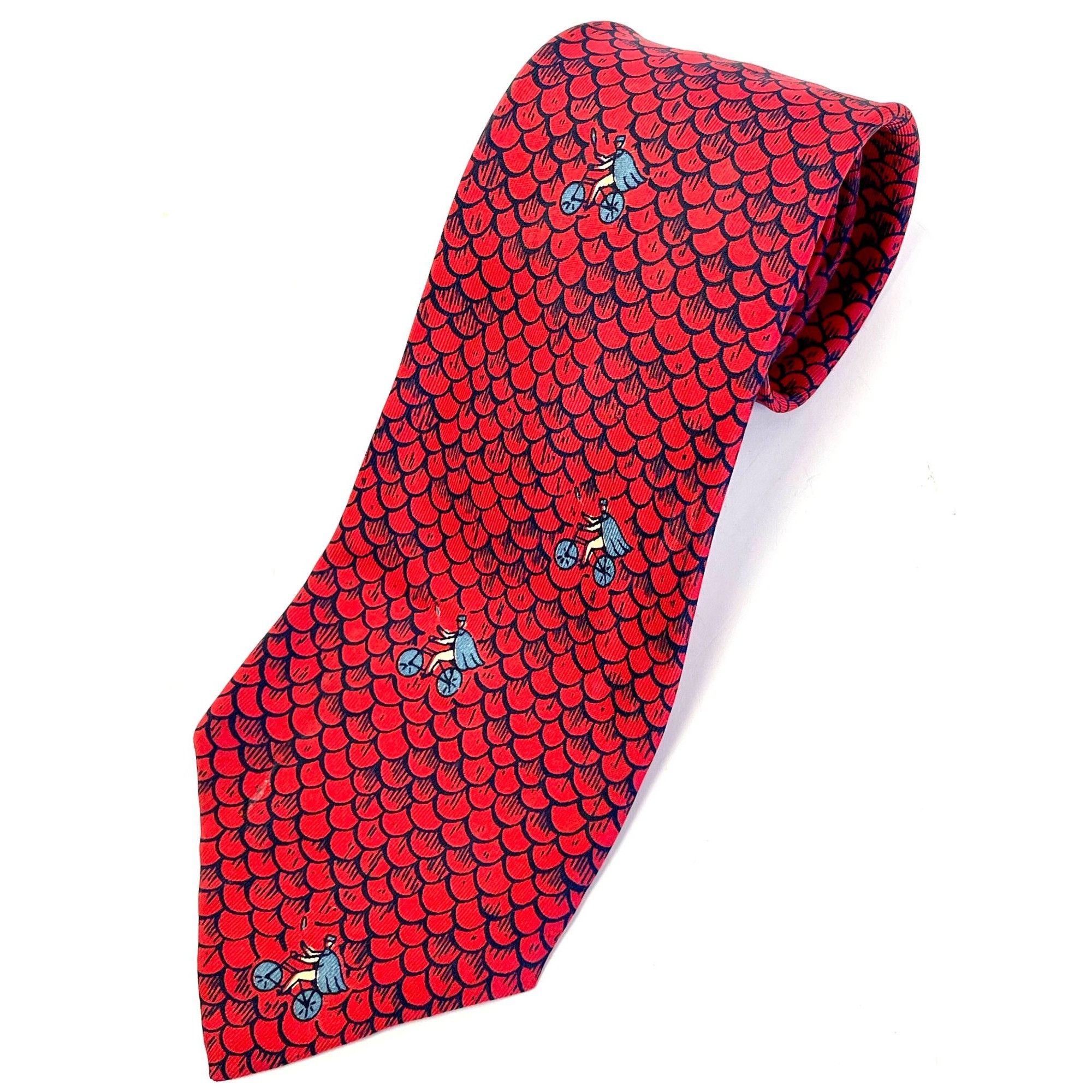Other Vtg Sur Les Toits De Paris le Gendarme Silk Rockabilly Tie Size ONE SIZE - 1 Thumbnail