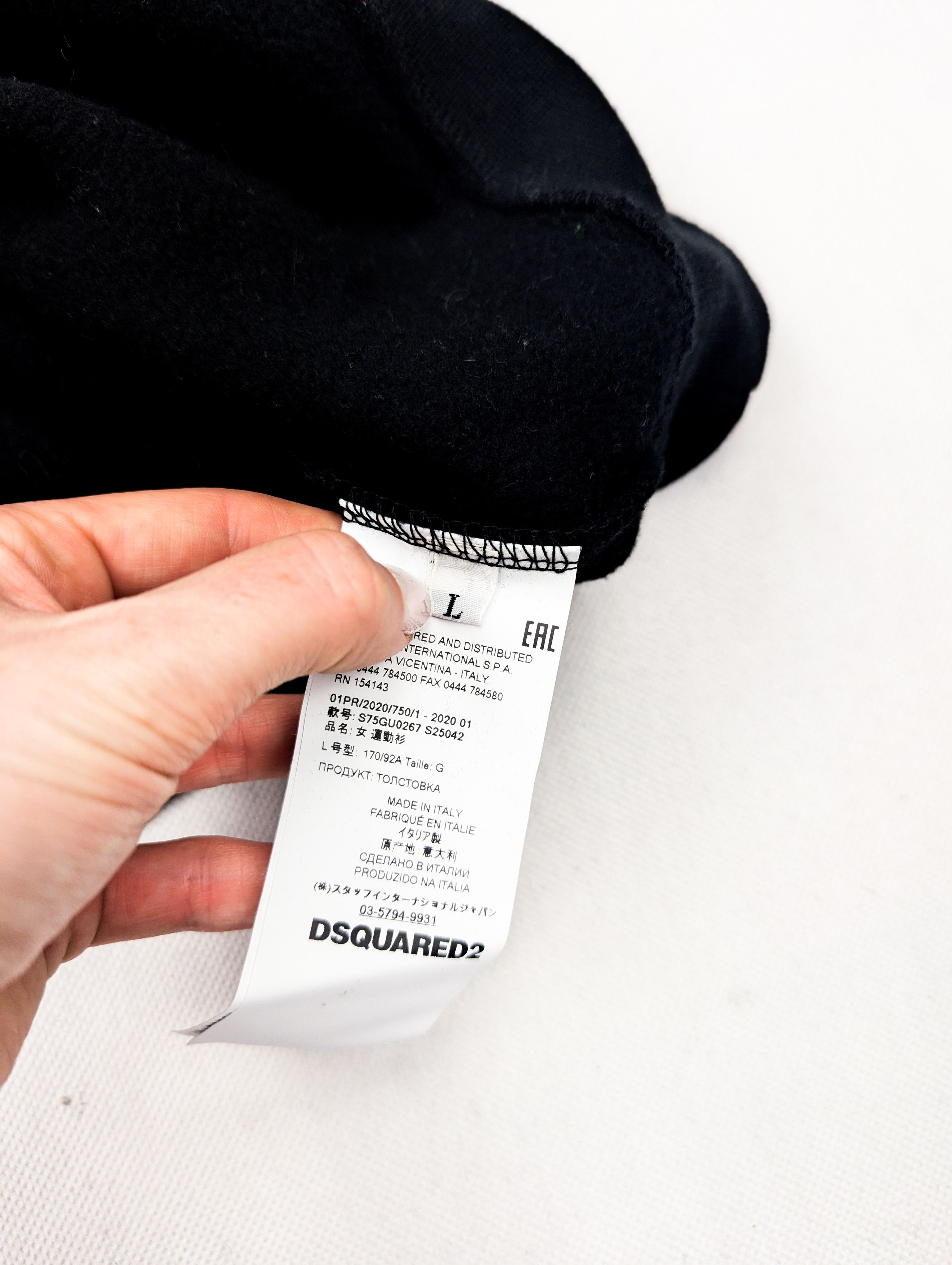 Dsquared2 Dsquared2 black sweatshirt with logo L Size L / US 10 / IT 46 - 4 Thumbnail
