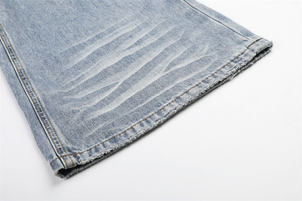 Vintage American Retro Light-Wash Distressed Jeans Size US 32 / EU 48 - 5 Thumbnail