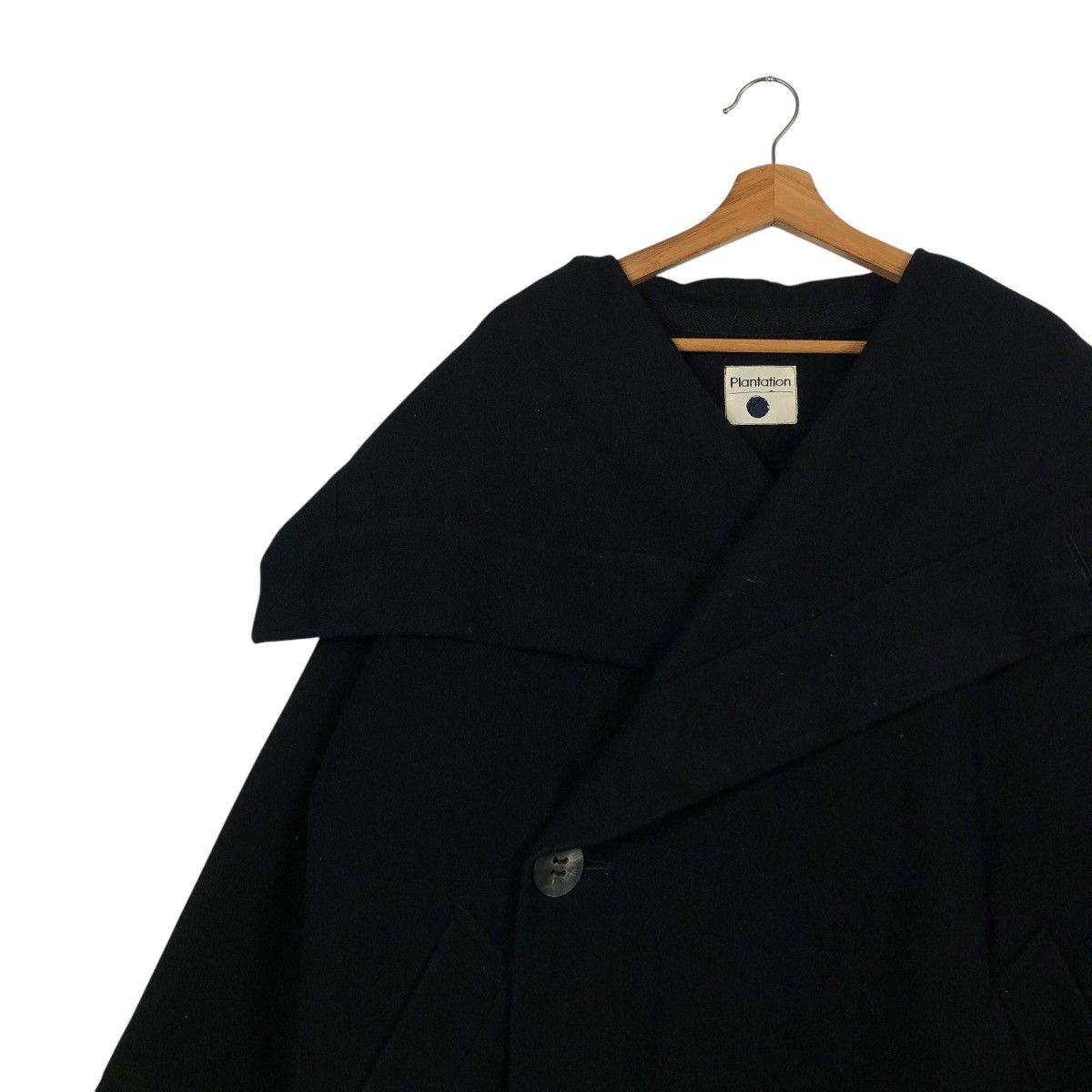 Issey Miyake 🔥RICH BLACK VINTAGE ISSEY MIYAKE PLANTATION WOOL JACKET Size US M / EU 48-50 / 2 - 8 Thumbnail