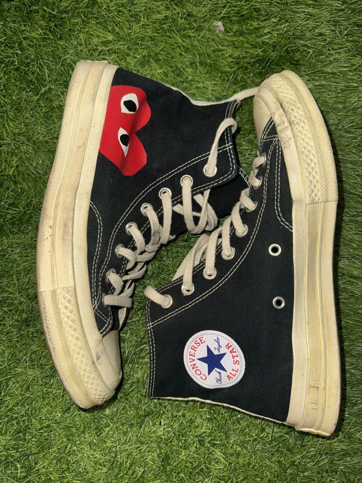 Comme des Garcons Converse Play High Top Sneakers