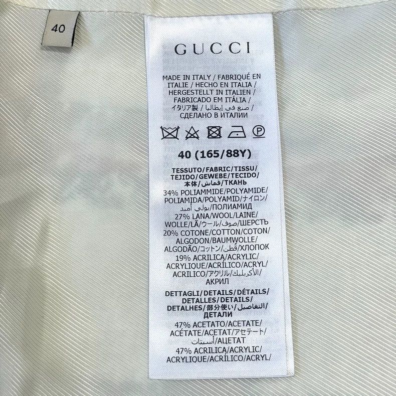 Gucci Gucci Gold buckle plaid tweed jacket 2501-Nextarrow Size US XXS / EU 40 - 4 Thumbnail