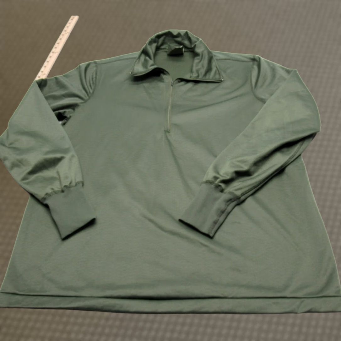 Vintage VINTAGE Military Shirt Men Large Green Long Sleeve Soft Thermal Heat Sleep Retentive Size US L / EU 52-54 / 3 - 1 Thumbnail