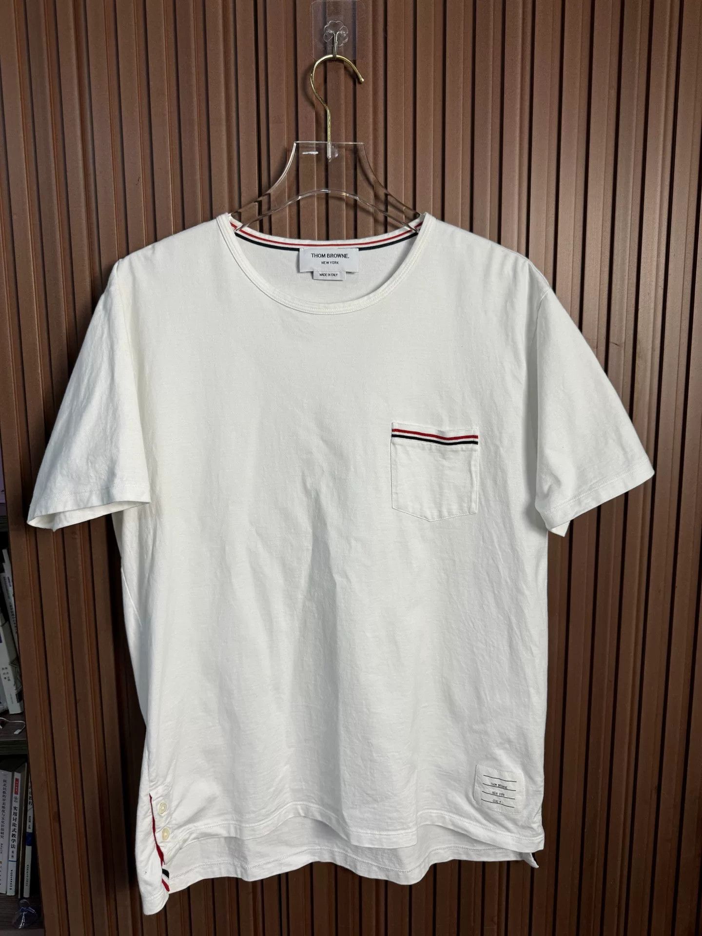 Thom Browne Thom Browne White Short-Sleeve T-Shirt Size US XL / EU 56 / 4 - 1 Thumbnail