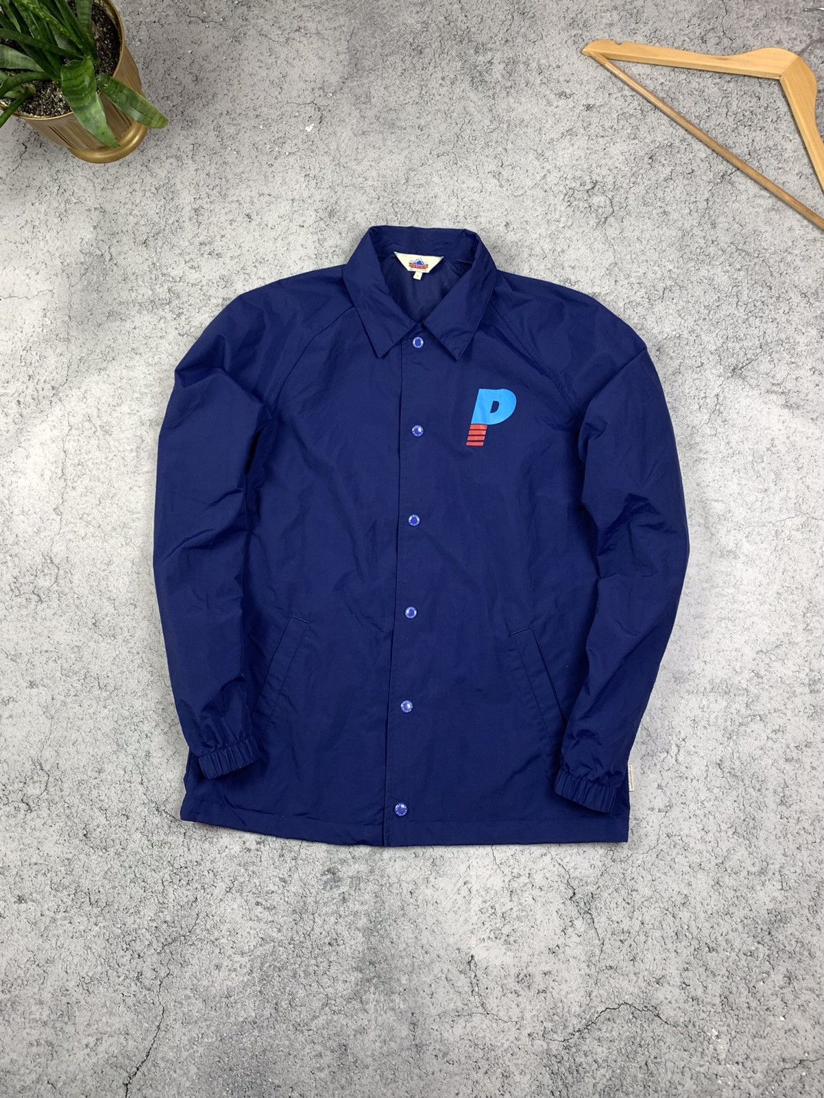 Penfield Penfield Big Logo Nylon Navy Coach Jacket Mens Size S Size US S / EU 44-46 / 1 - 1 Thumbnail