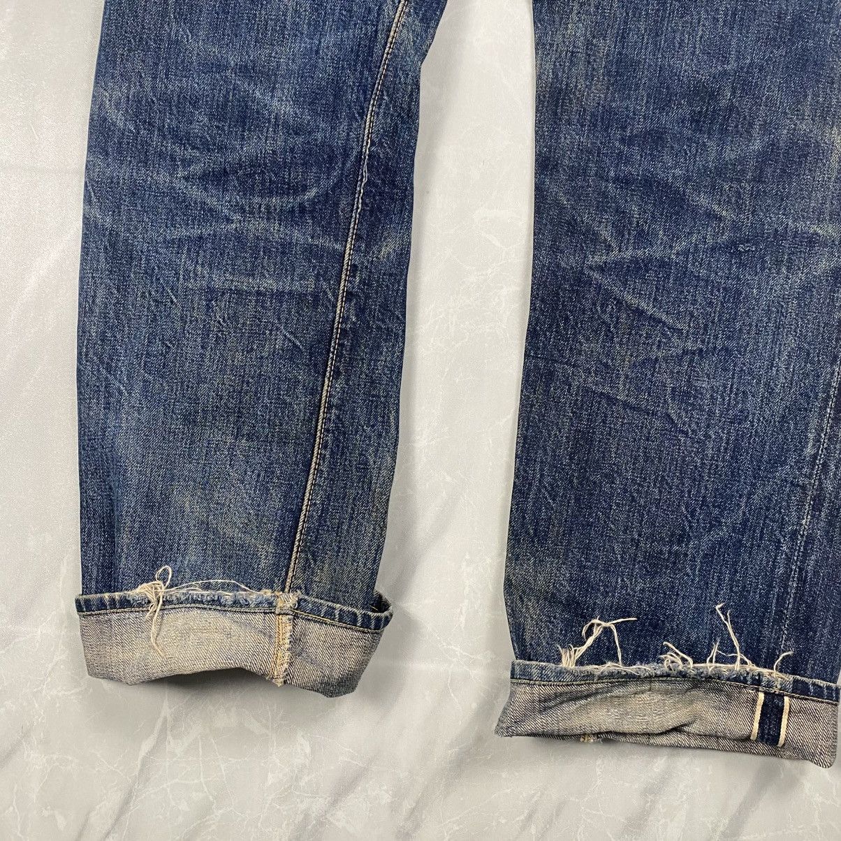 The Real McCoy's Rare Vintage Joe Mccoy Washed Selvedge Denim Size US 30 / EU 46 - 12 Thumbnail