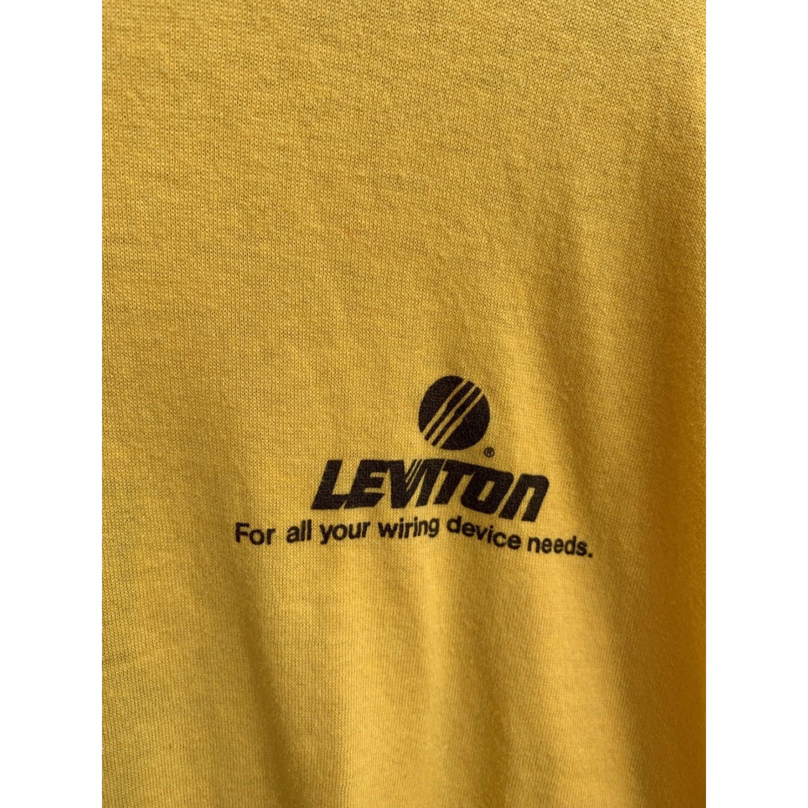 Vintage VINTAGE Levitron TOUCH OF GOLD T Shirt 2XL Yellow California Short Sleeve Crew Neck Mens US 1980s CED Victorville Logo Graphic Size US XXL / EU 58 / 5 - 3 Thumbnail