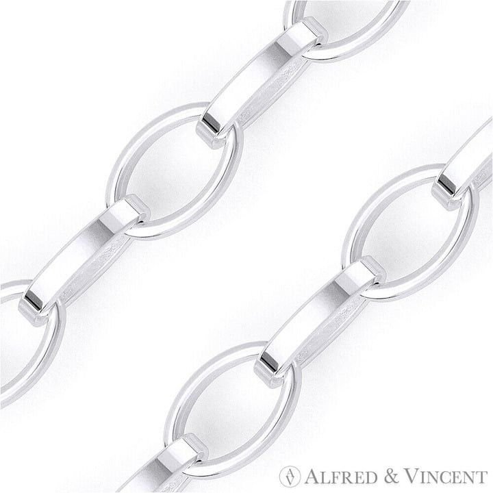 Other Romy Oval Cable Chain Necklace in .925 Italy Sterling Silver Size ONE SIZE - 2 Thumbnail
