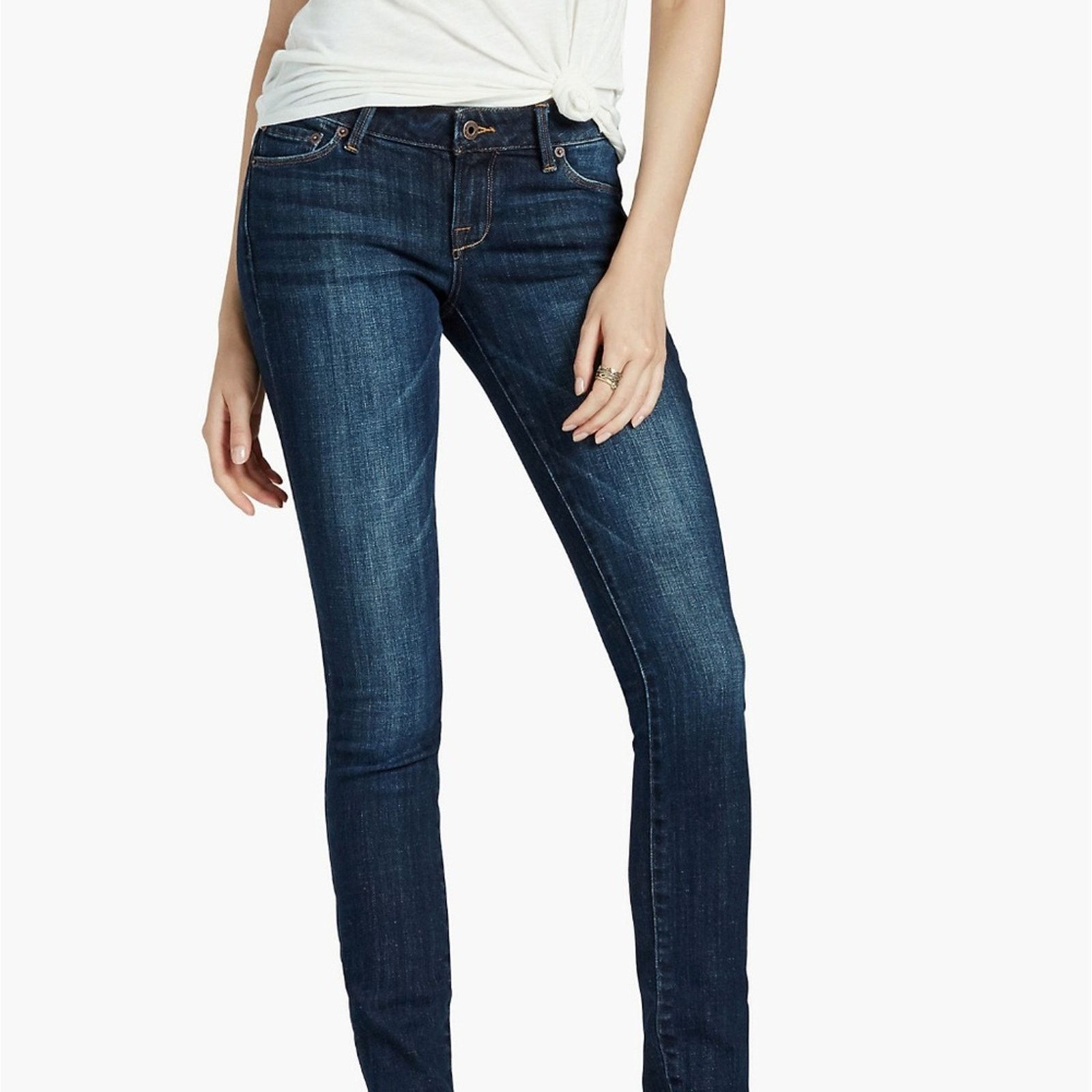Lucky Brand Lucky Brand Blue Lolita Mid-Rise Skinny Jeans Size 27" / US 4 / IT 40 - 1 Thumbnail