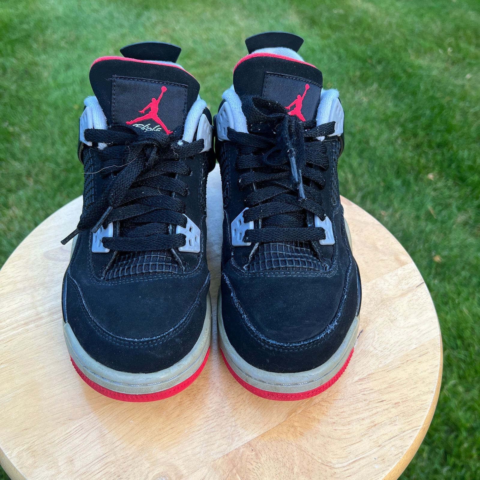 Jordan Brand × Nike Air Jordan 4 Retro OG GS Bred 2019 Men's Shoes - Size 5.5 Size US 6 / EU 39 - 5 Thumbnail