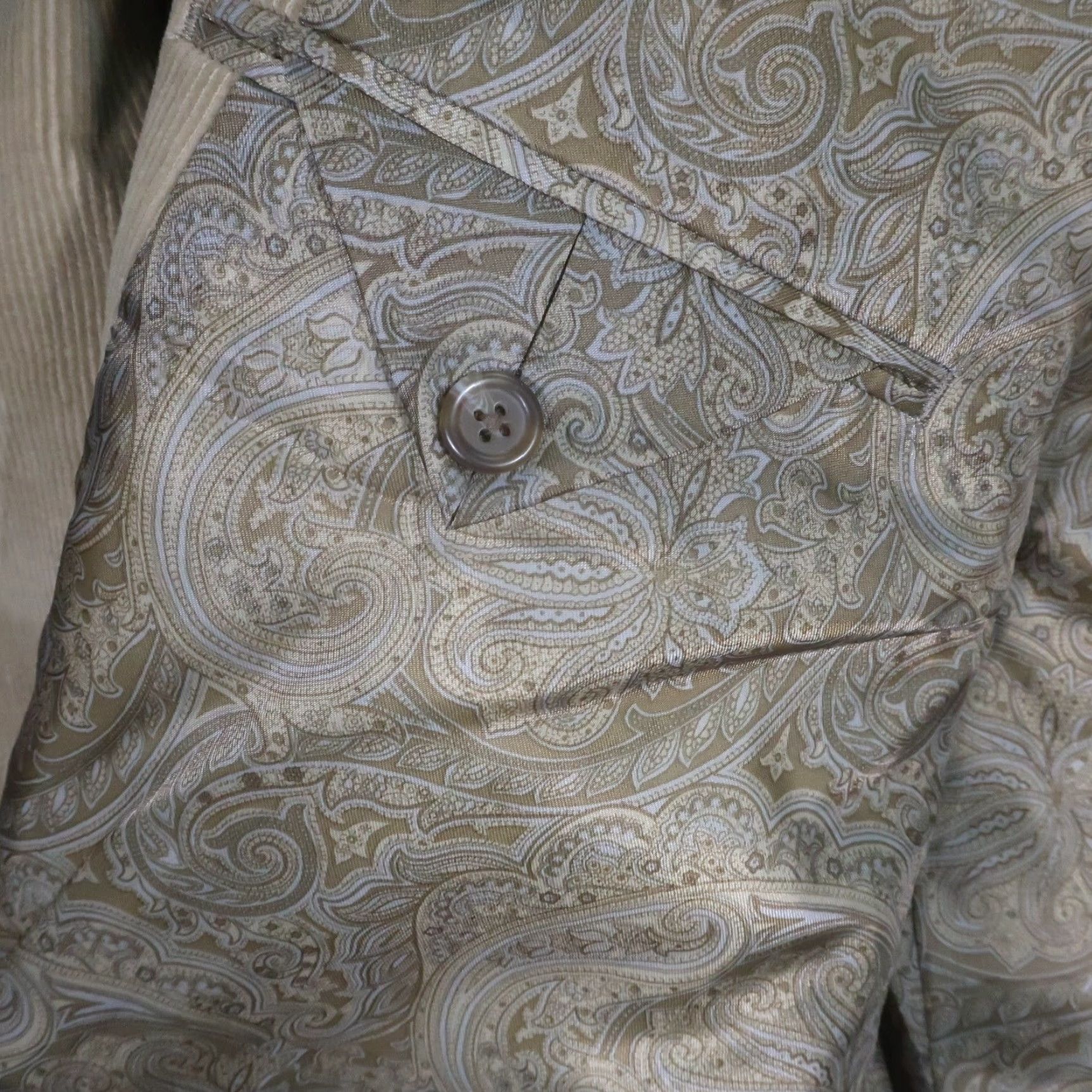 Chaps Chaps Blazer Corduroy Mens 44R Brown 2 Button Sport Coat Jacket Ralph Lauren Size 44R - 6 Thumbnail