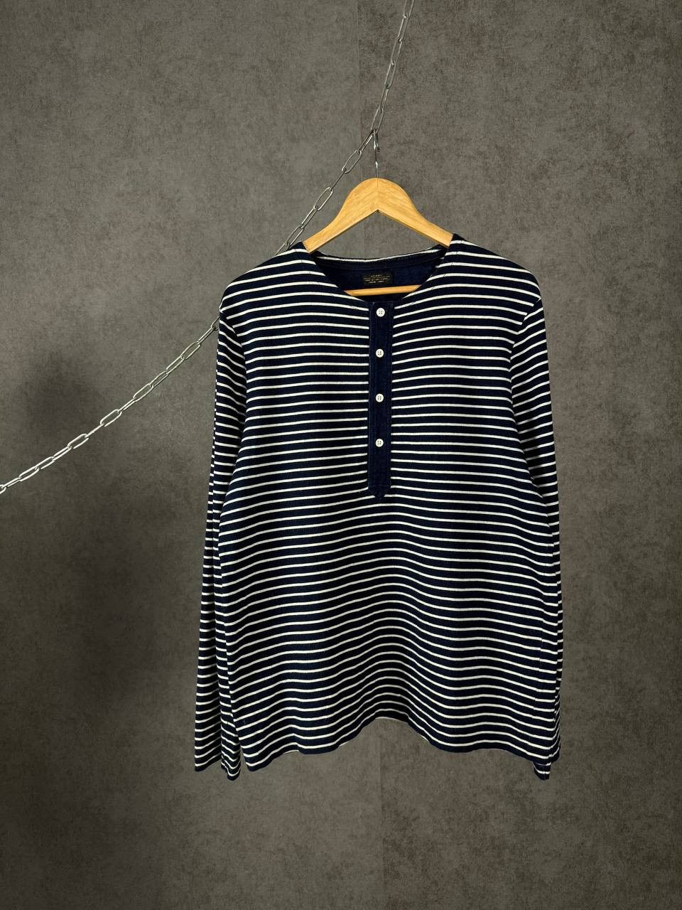 Allsaints Allsaints vintage striped true indigo longsleeve Size US L / EU 52-54 / 3 - 1 Thumbnail