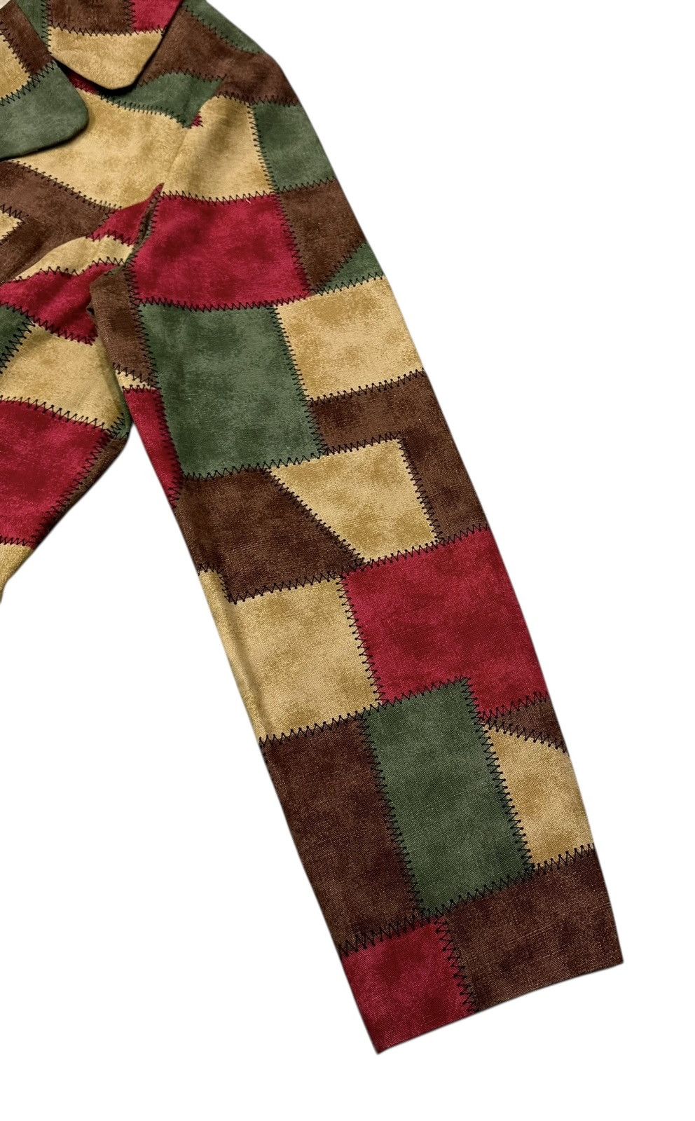Vintage Vintage 90’s Multicolour Patchwork Style Buttons Jacket Size M / US 6-8 / IT 42-44 - 8 Thumbnail