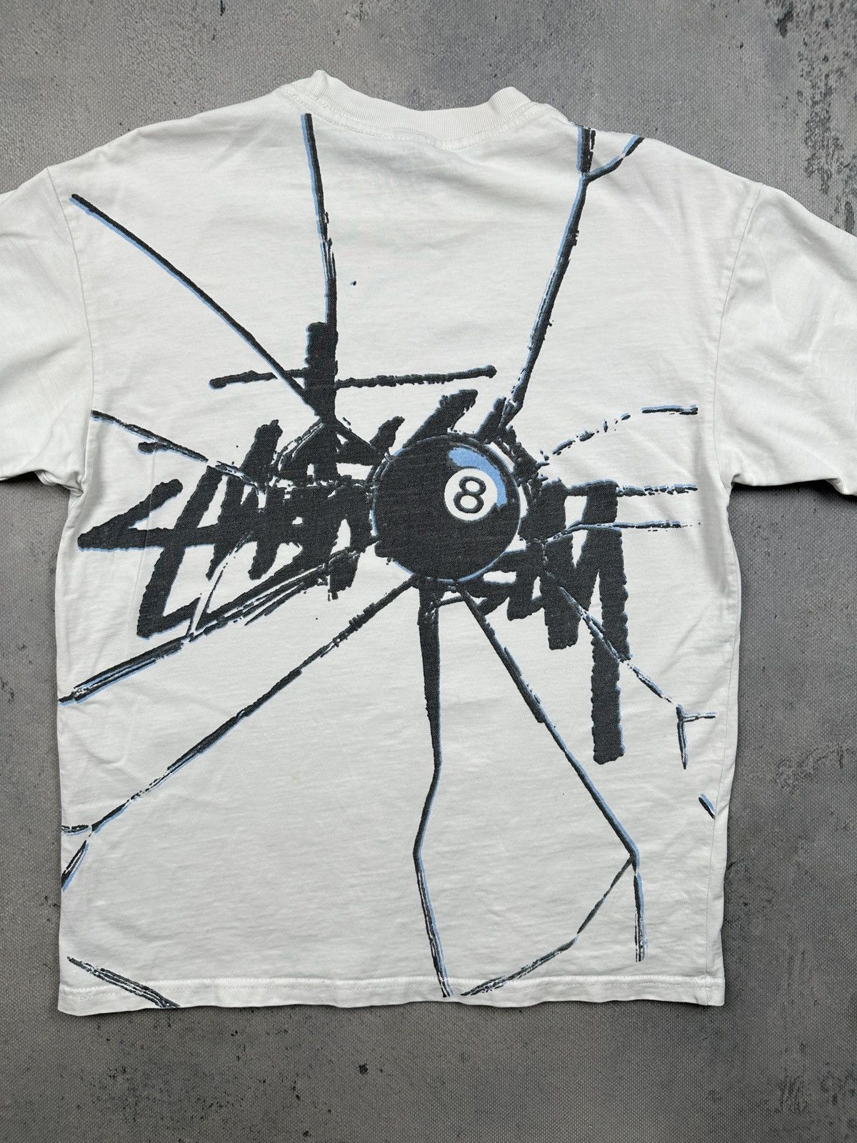 Stussy Stussy Shattered Back Print Tee White Streetwear Graphic USA Size US S / EU 44-46 / 1 - 13 Thumbnail