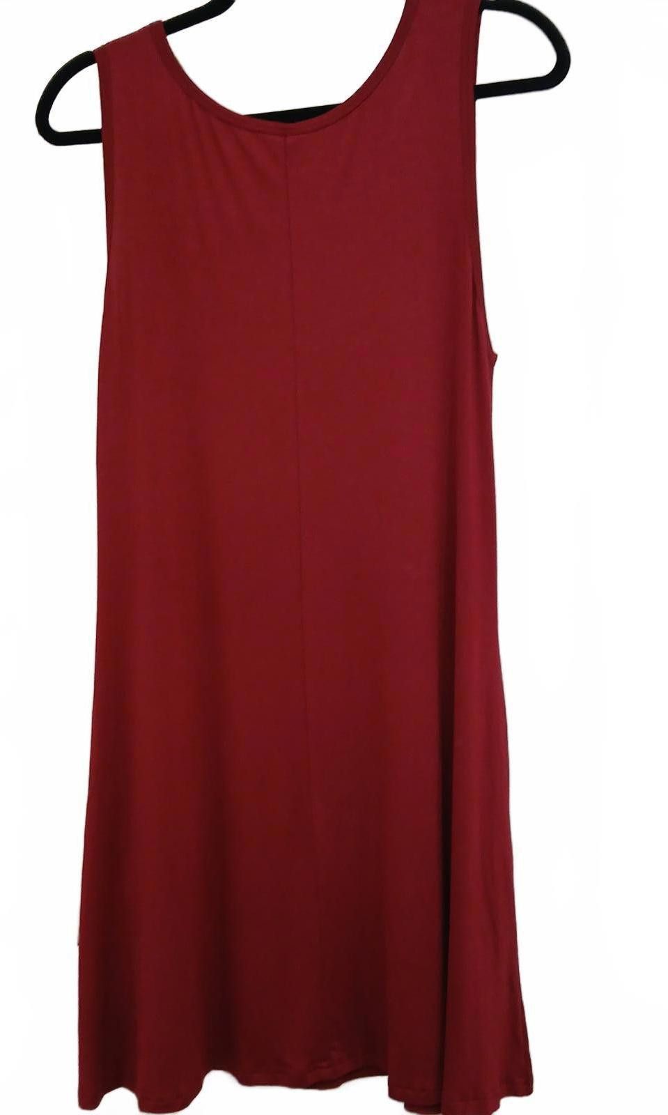 Designer NWT AUSELILY Women's Casual Red Tank Dress Medium Size M / US 6-8 / IT 42-44 - 5 Thumbnail
