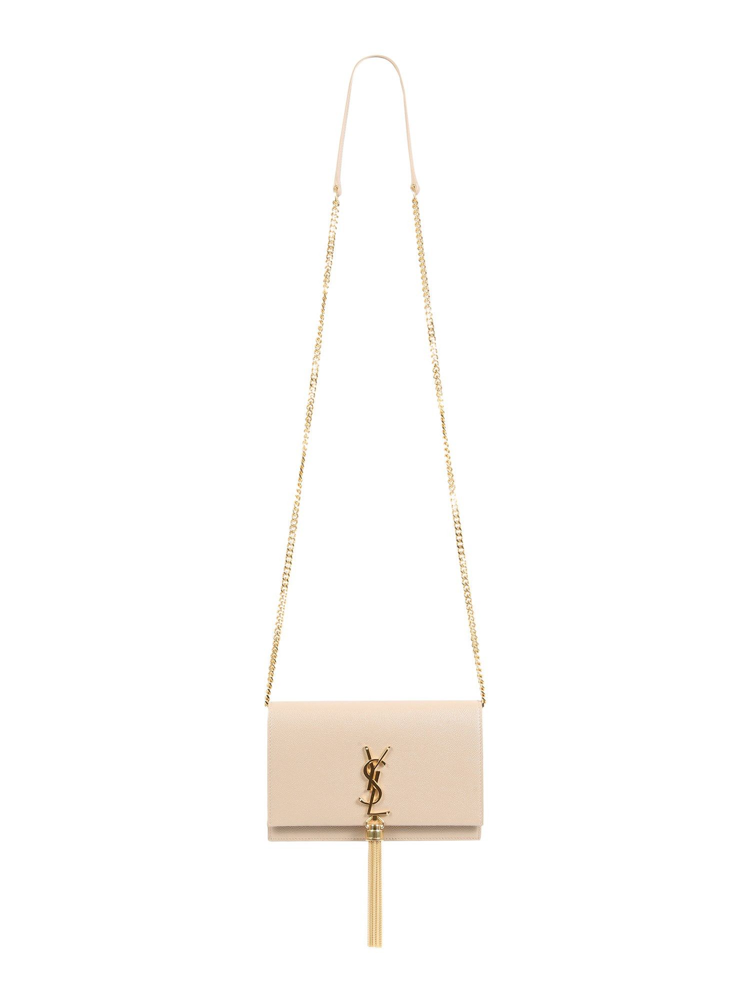 Saint Laurent Paris o1s1wg111024 Size: OS / Kate Chain Leather Wallet in Beige Size ONE SIZE - 1 Thumbnail