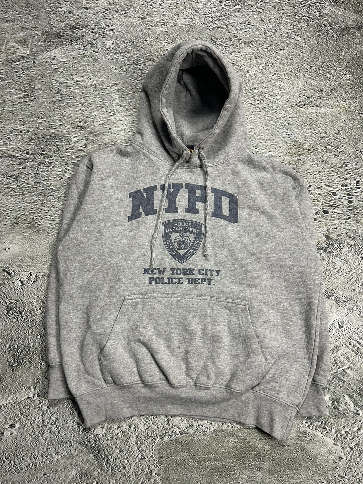 New York Police Streetwear Vintage New York Police Department NYPD Hoodie Y2K grey Grailed