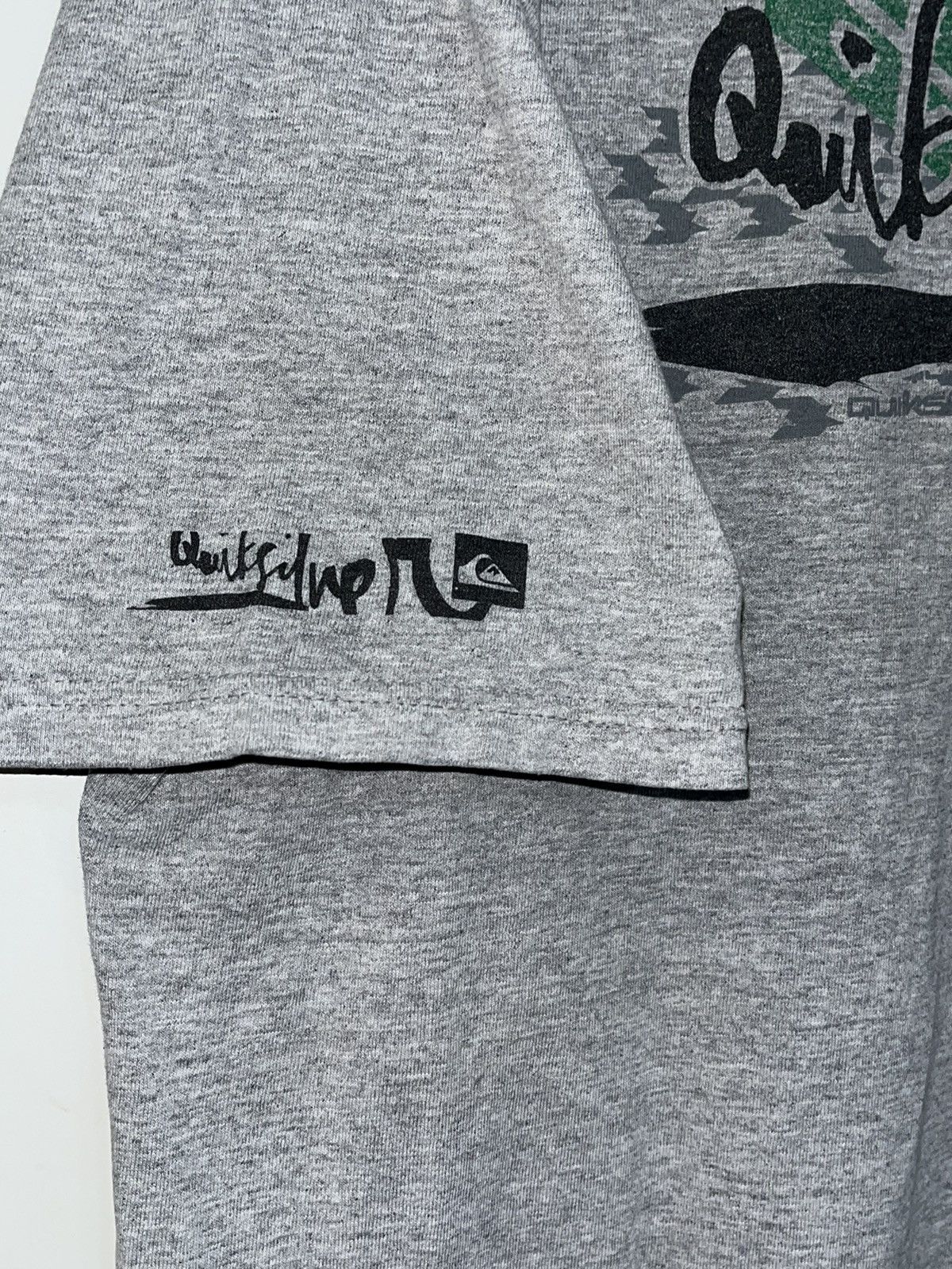 Quiksilver Crazy Vintage Y2K Faded Baggy Skater ERD Quiksilver Surf Tee Size US L / EU 52-54 / 3 - 5 Thumbnail