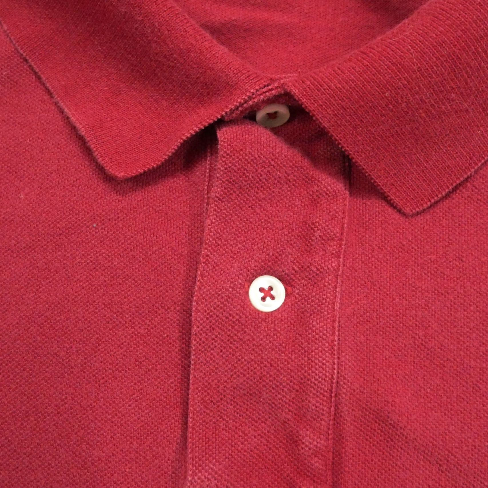 Polo Ralph Lauren VINTAGE Polo Ralph Lauren Shirt Mens 2XL Red Polo Short Sleeve Collared Button Knit Cotton Logo 90s Mens Size US XXL / EU 58 / 5 - 3 Thumbnail