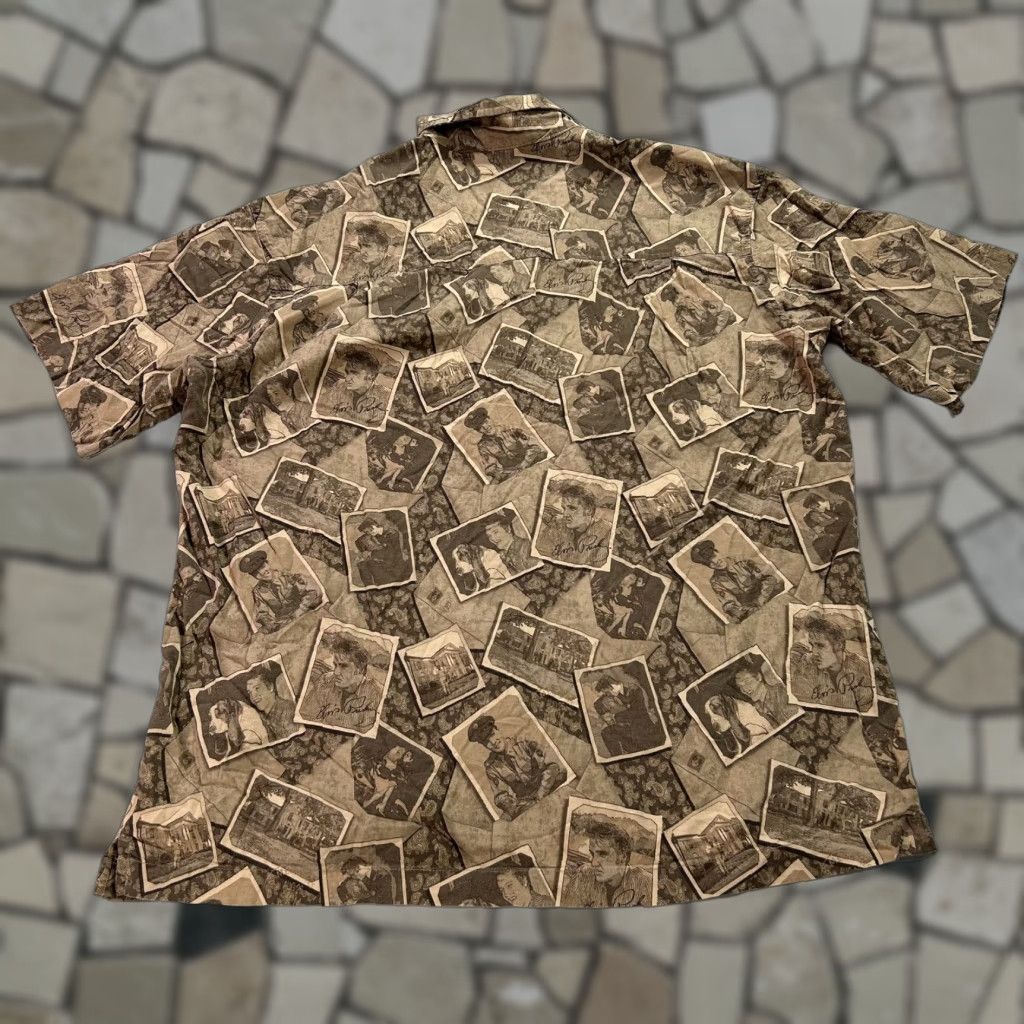 Vintage VINTAGE David Carey Originals Shirt Elvis Presley Brown Button Up Mens XL Short Sleeve Graphic Print Vintage Photos Size US XL / EU 56 / 4 - 1 Thumbnail