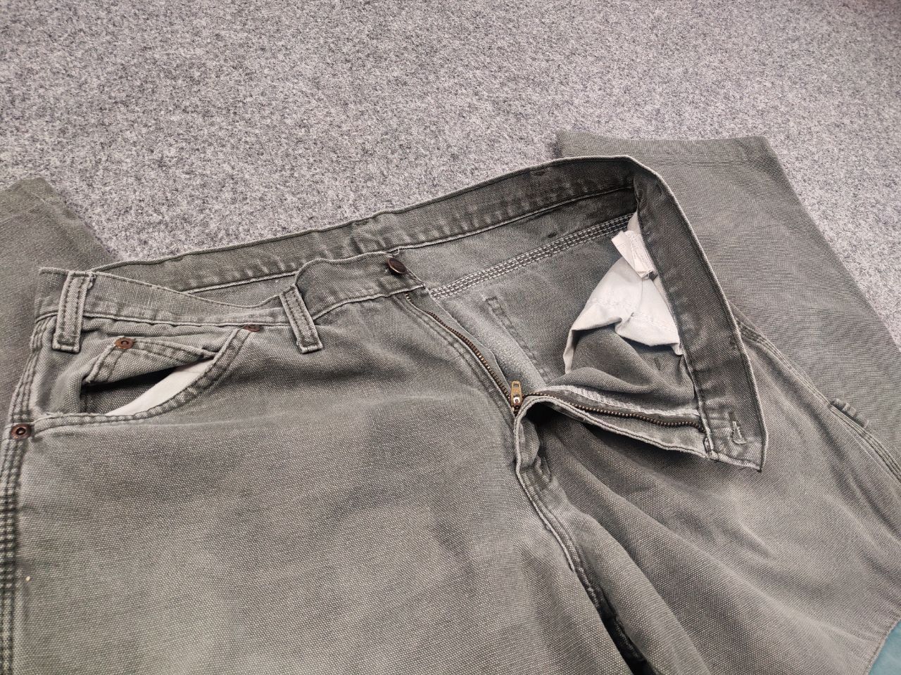 Dickies Vintage Dickies Faded Canvas Patchwork USA Style Skate Pants Size US 34 / EU 50 - 14 Thumbnail