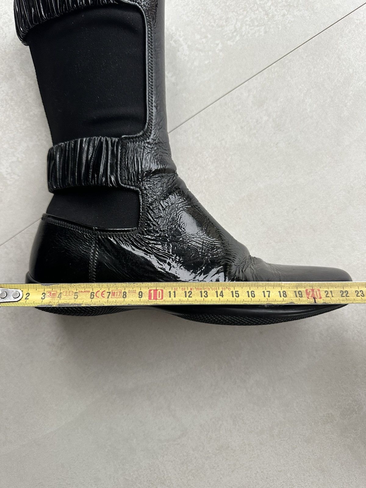 Prada Prada Vintage Linea Rossa Leather Ankle Boots Size US 5 / IT 35 - 11 Thumbnail