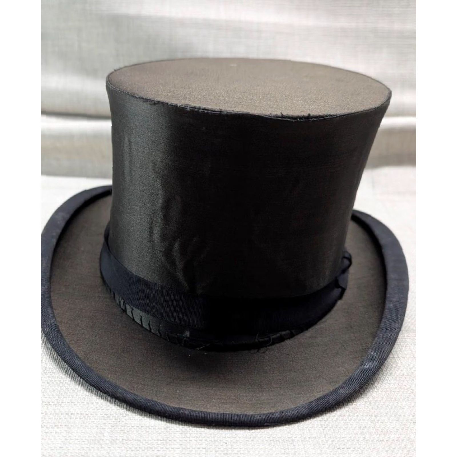 Vintage VINTAGE 1800s 1900s antique TOP HAT stovepipe 7-1/4 black SILK FRANCE Victorian Edwardian Top Hat Mens Silk 7-1/4 Black France Victorian 1800s 1900s Size US M / EU 48-50 / 2 - 2 Thumbnail