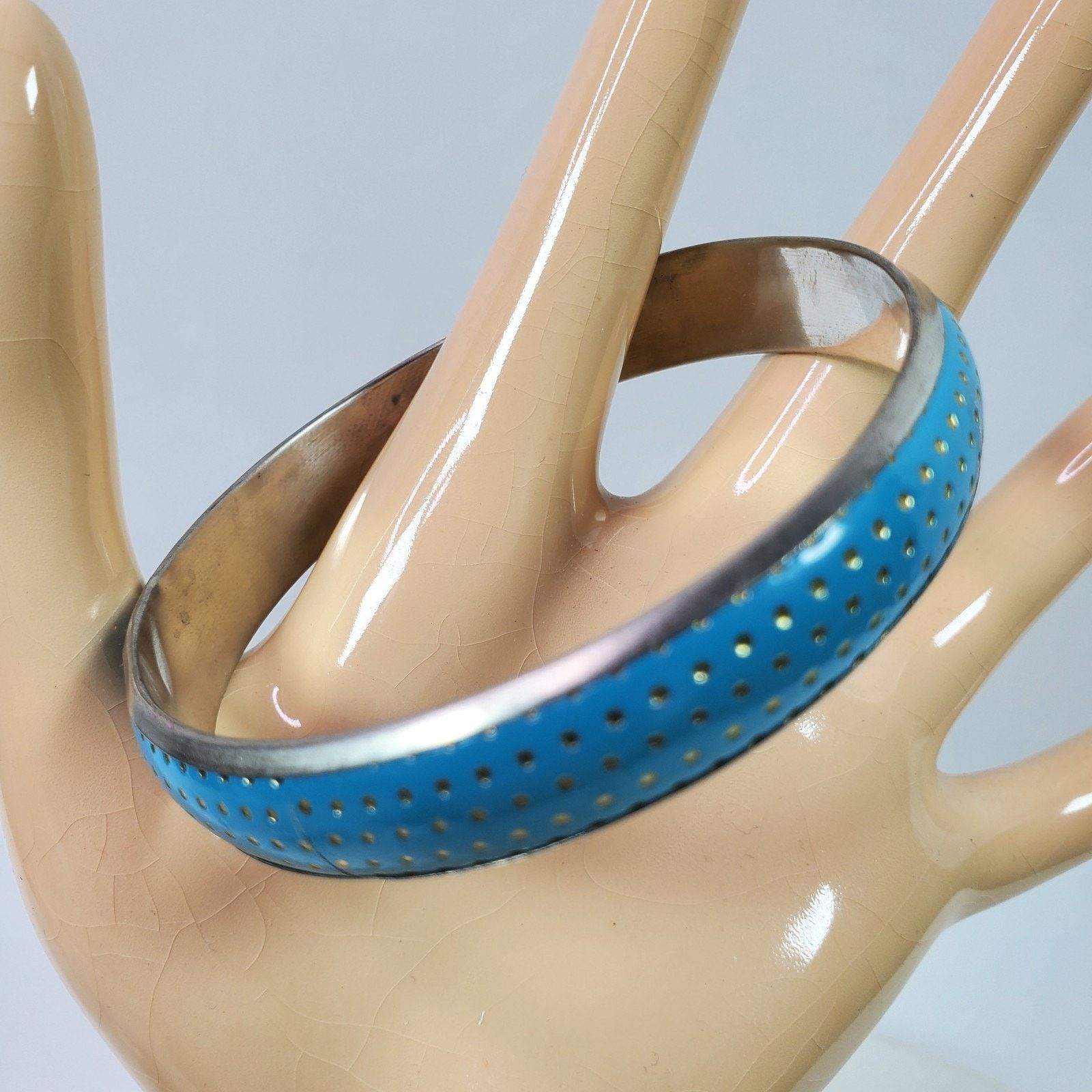 The Unbranded Brand Casual Career Silver Tone w/ Blue Bangle NOS Size ONE SIZE - 1 Thumbnail