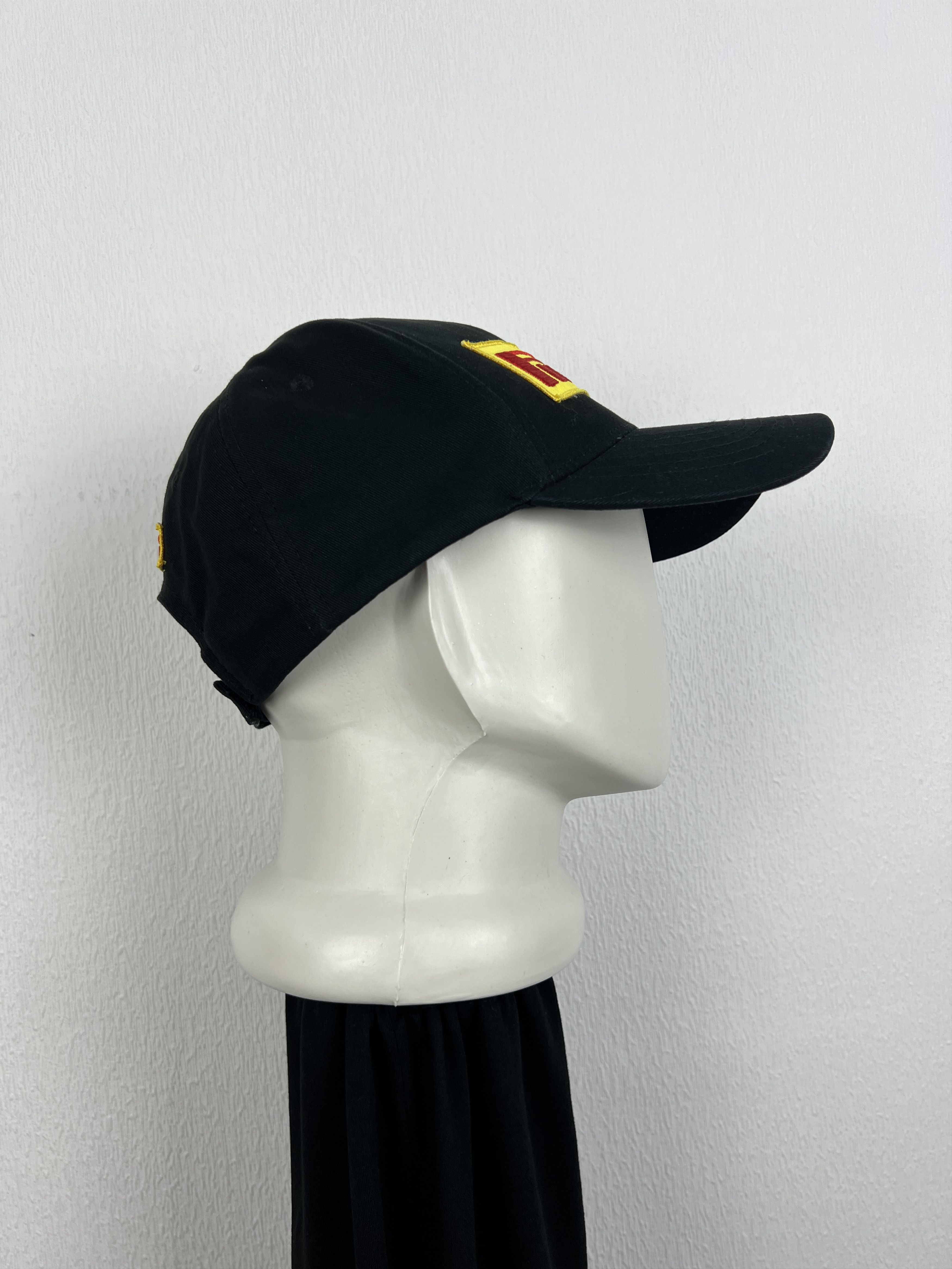 Vintage Pirelli F1 Racing Hat Cap Authentic Black Gold Rare Ferrari Size ONE SIZE - 4 Thumbnail