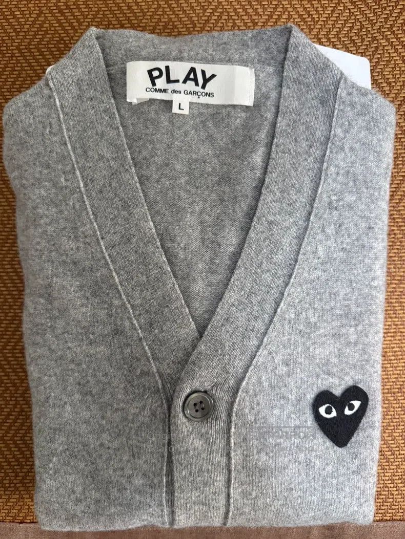 Comme des Garcons Comme Des Garcons Gray Knit Cardigan Size L / US 10 / IT 46 - 1 Thumbnail