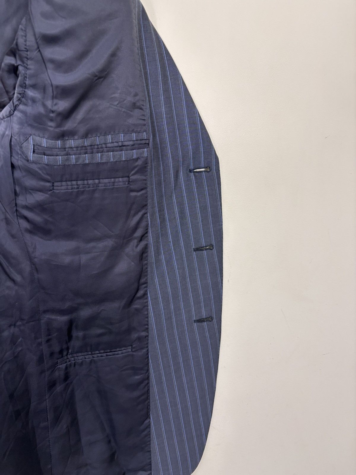 Ermenegildo Zegna Ermenegildo Zegna Summer Trofeo Men’s Striped Blazer Jacket Size 42R - 16 Thumbnail