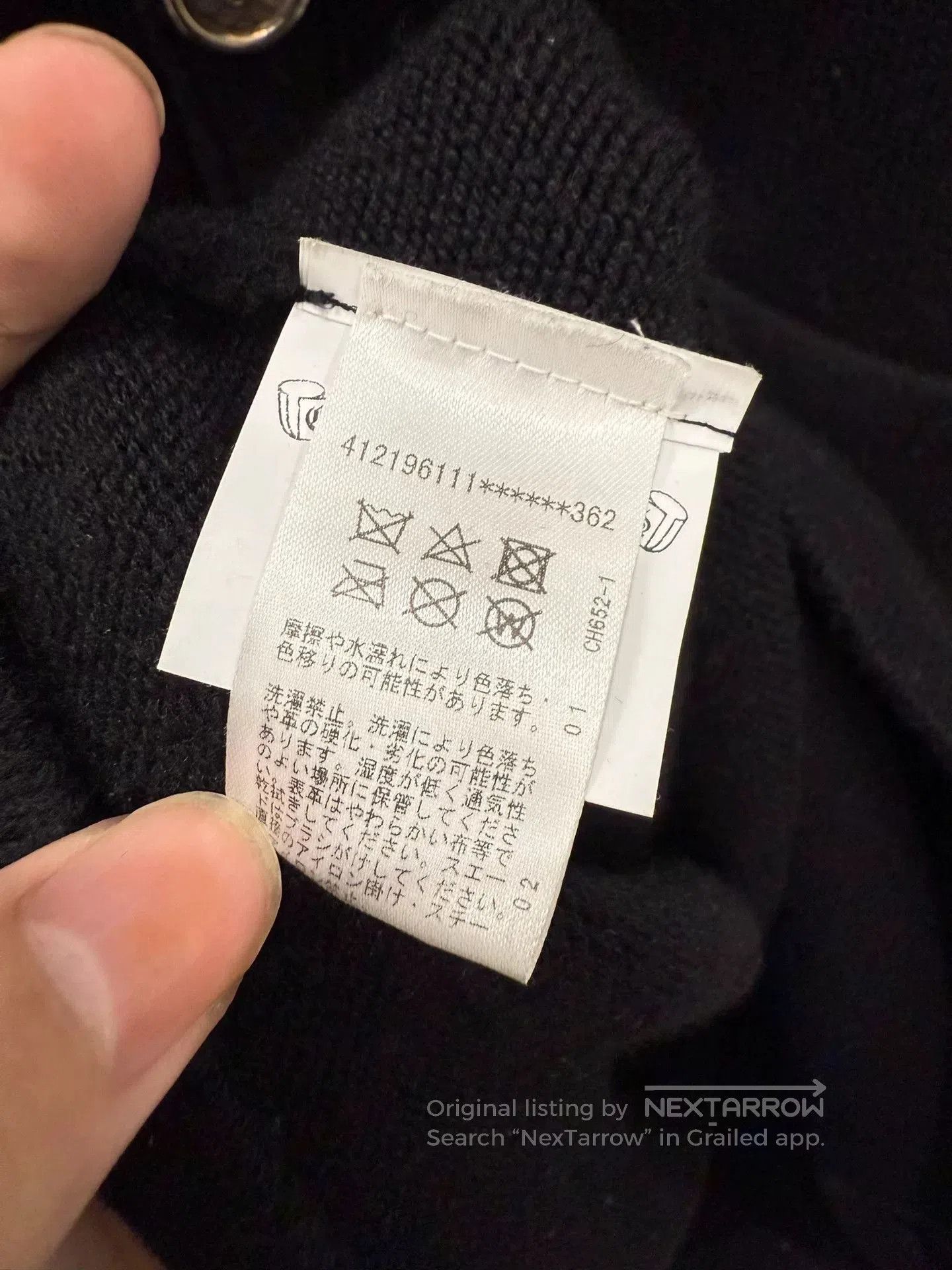 Chrome Hearts Chrome Hearts Cross Leather Patch Cashmere Cardigan. Size US XL / EU 56 / 4 - 7 Thumbnail