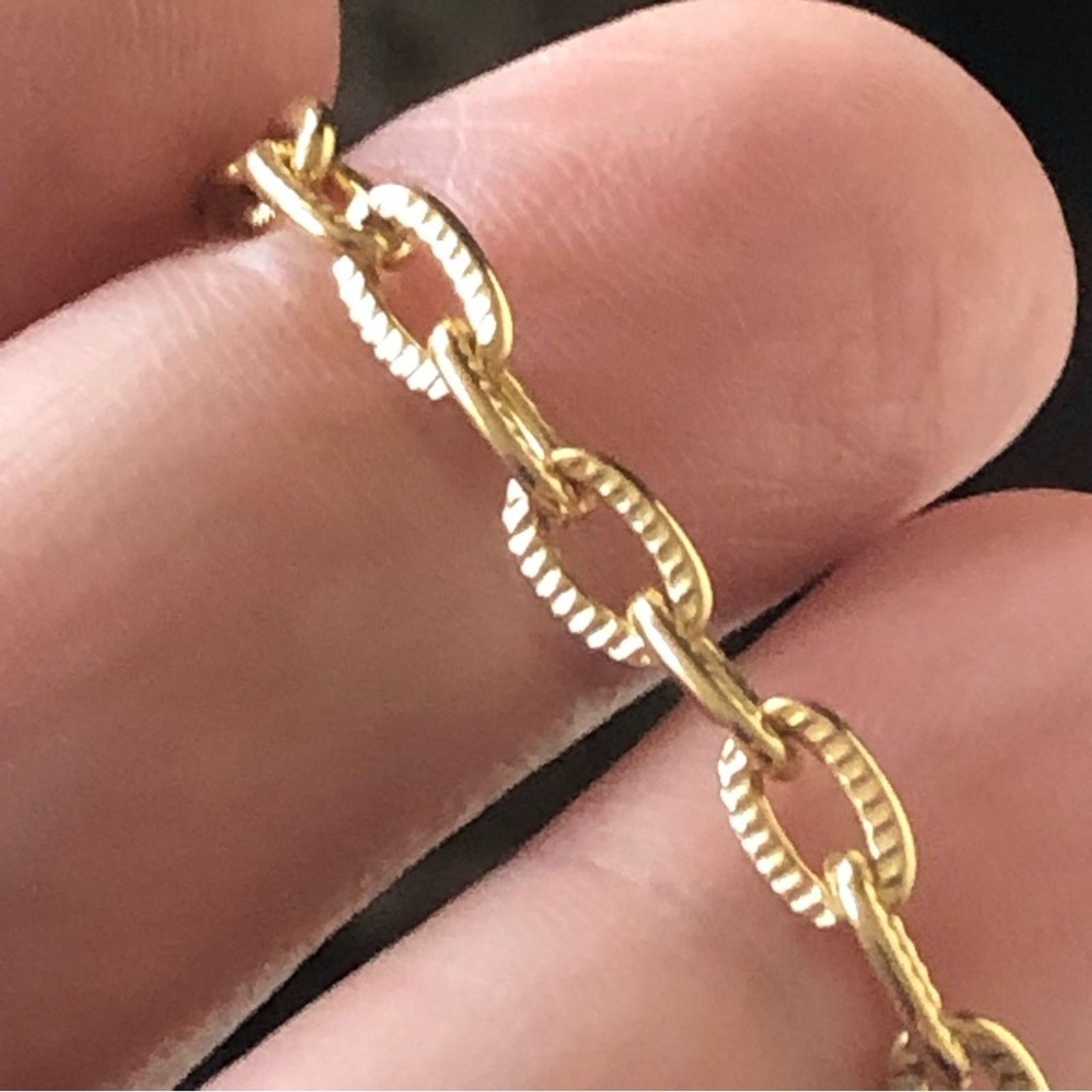 Handmade Handmade repurpose apricot crystal gold chain necklace Size ONE SIZE - 10 Thumbnail