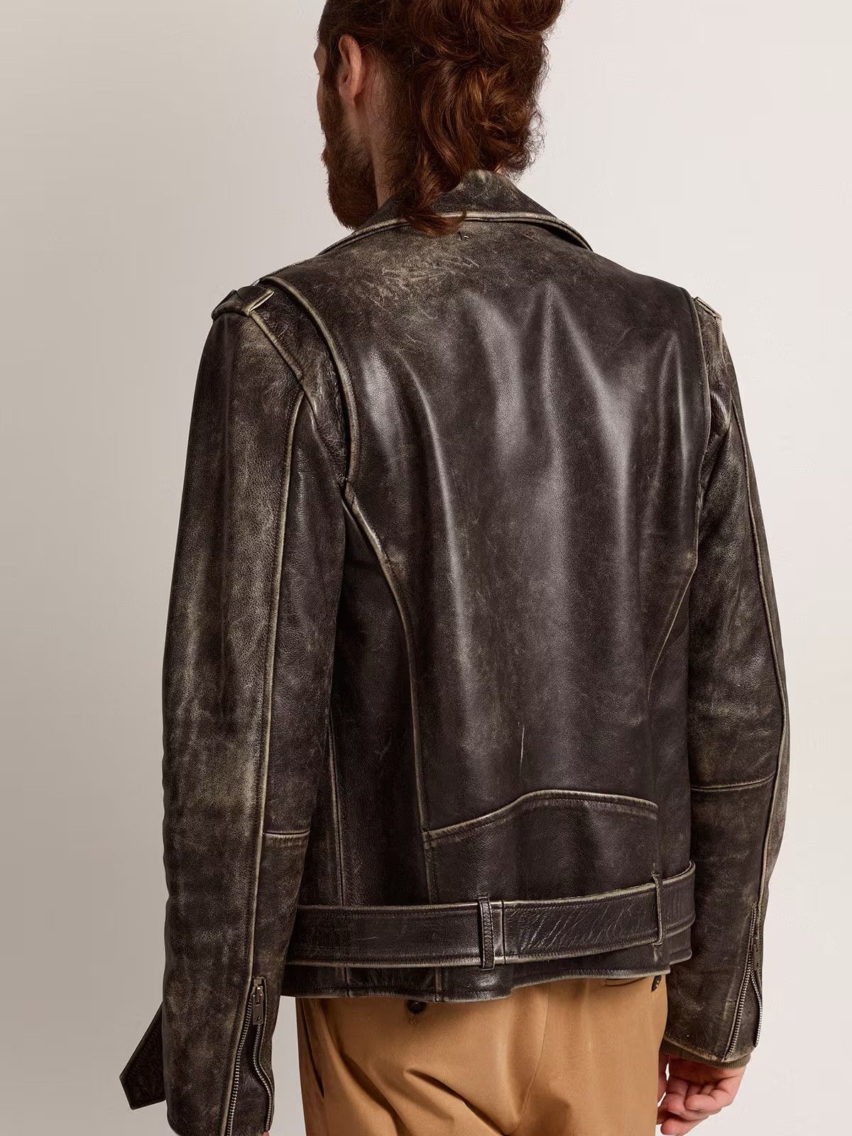 Golden Goose Golden Goose Biker Jacket Size US XL / EU 56 / 4 - 4 Thumbnail