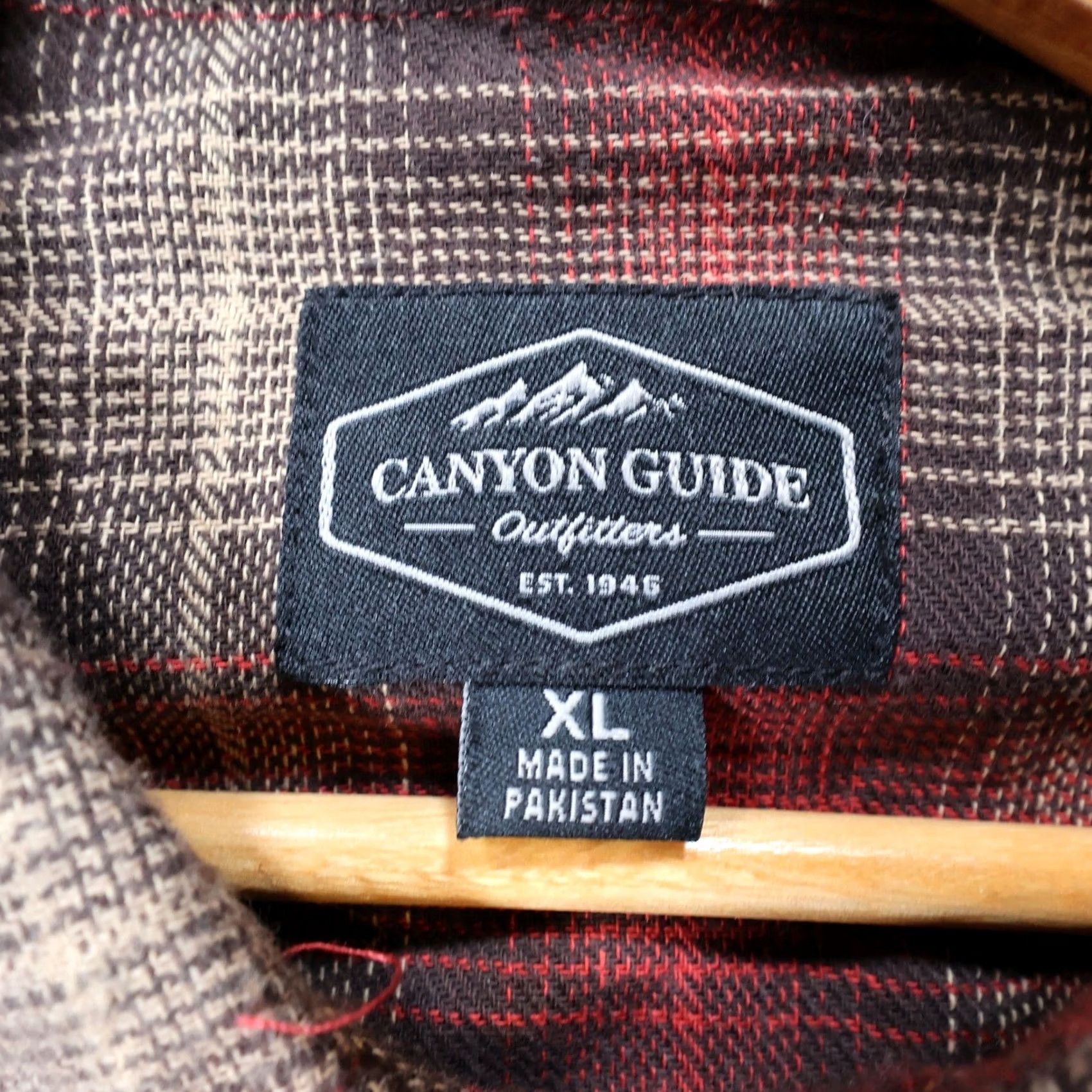 Vintage Canyon Guide Outfitters Flannel Shirt Mens XL Red Plaid Western Snap Size US XL / EU 56 / 4 - 7 Thumbnail
