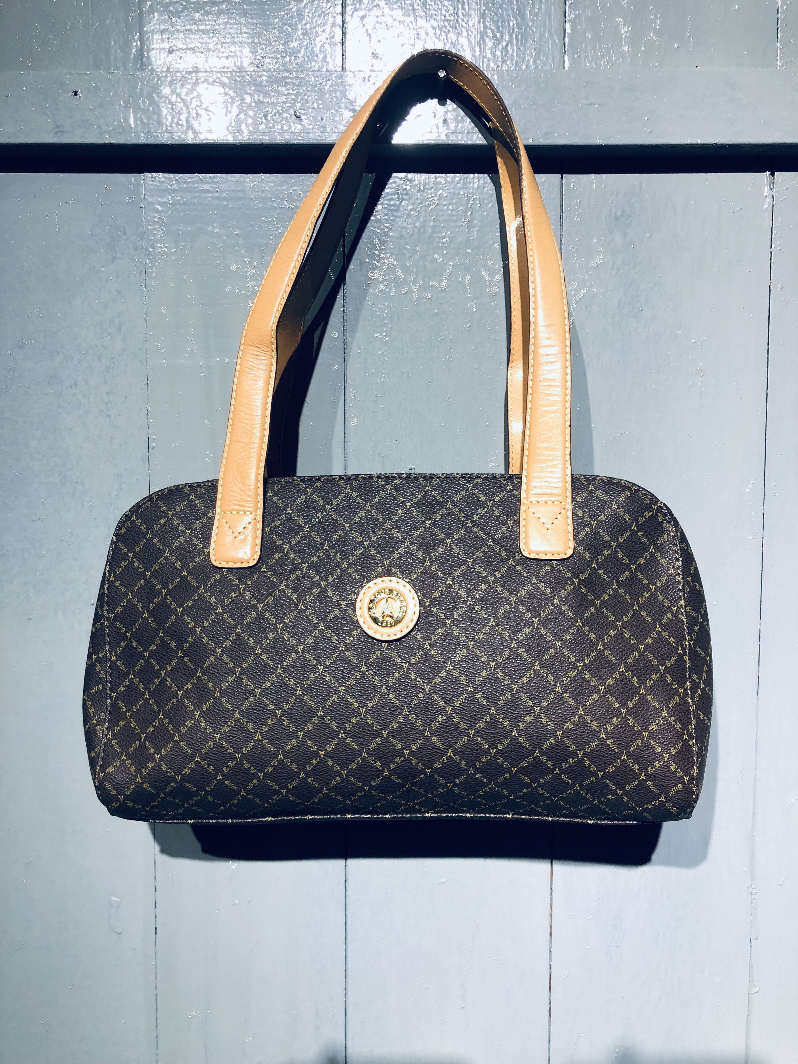 Leather Authentic LaTour Eiffel 1887 Brown Leather Handbag|Purse Size ONE SIZE - 3 Thumbnail